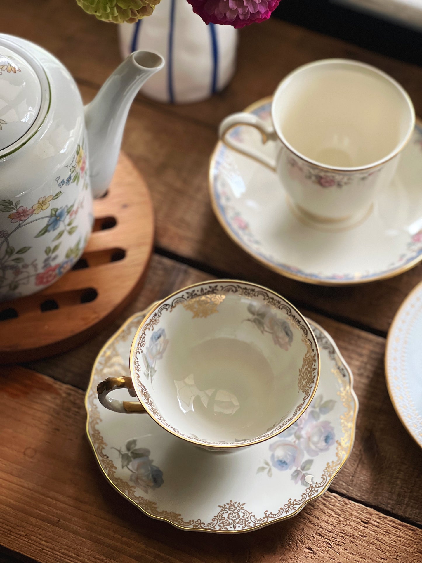 Vintage K&A Krautheim & Adelberg Selb Bavaria Teacup and Saucer Set