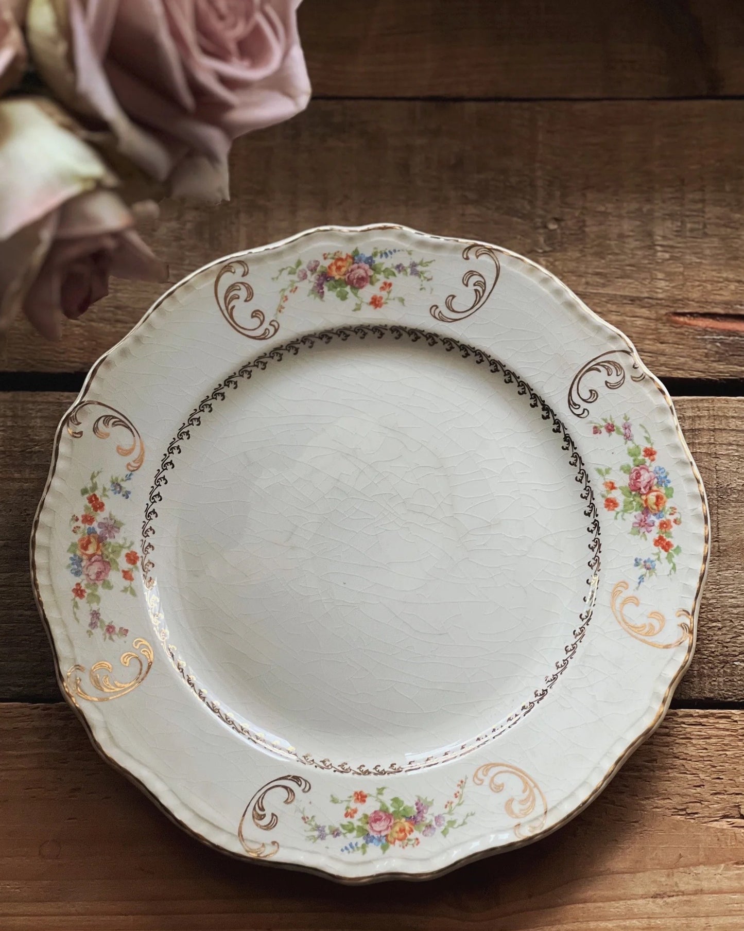 Vintage Steubenville Ivory Salad Plate