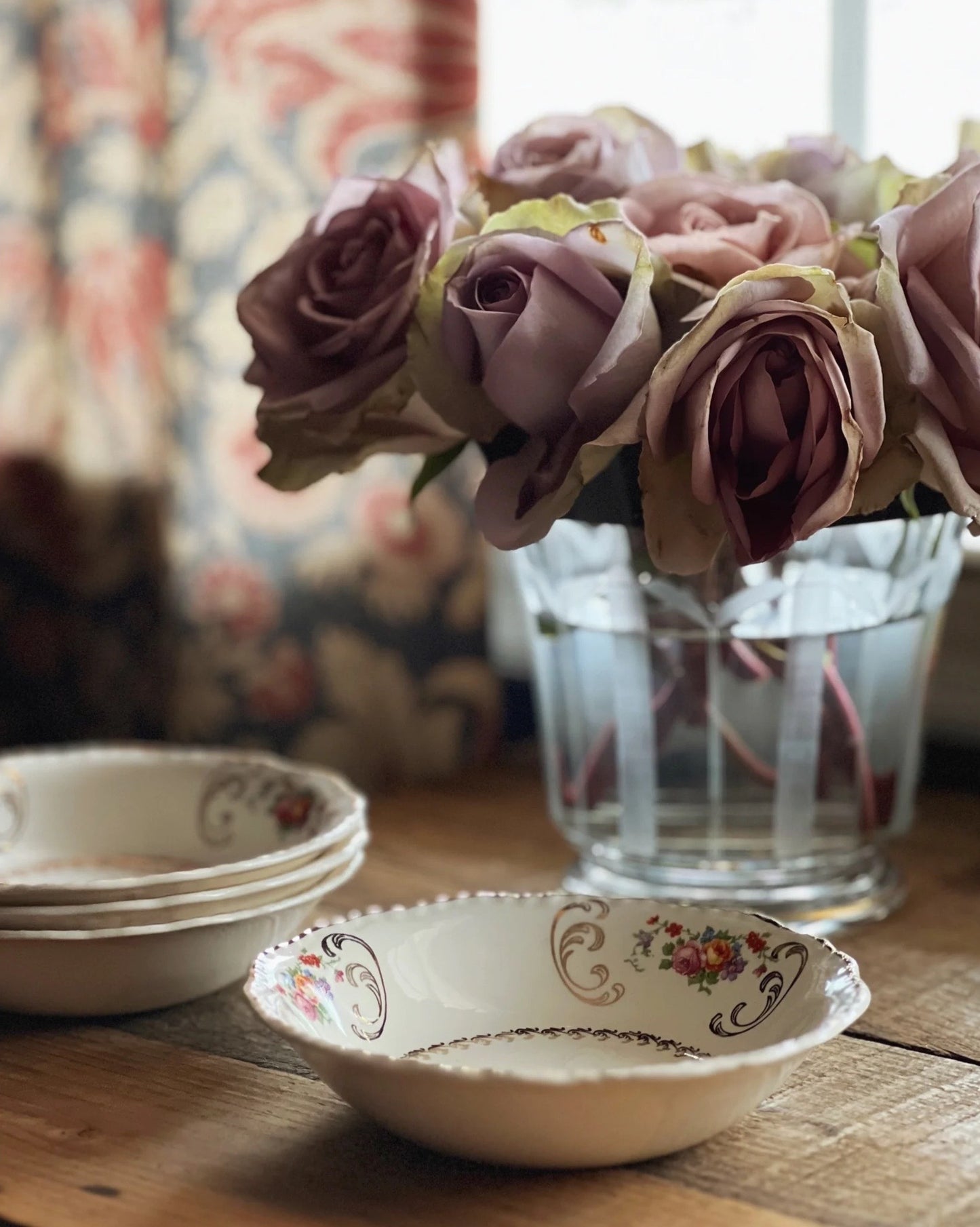 Vintage Steubenville Ivory Berry Bowl