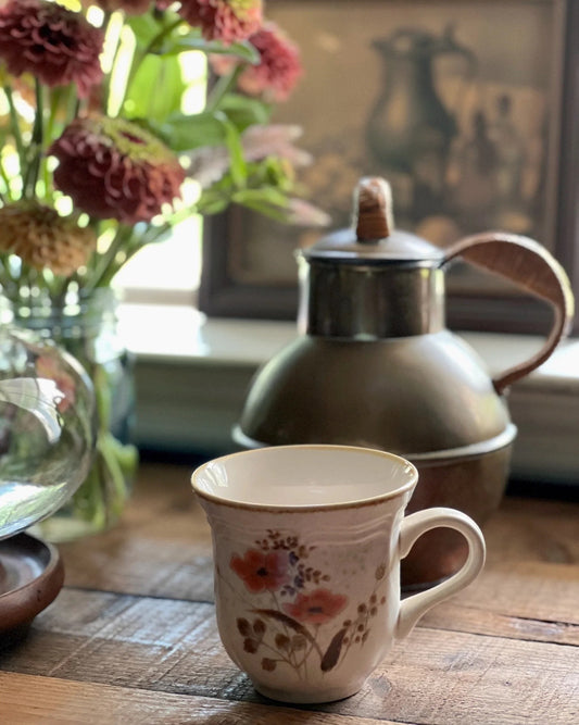 Vintage Mikasa Strawflowers Flat Cup / Mug