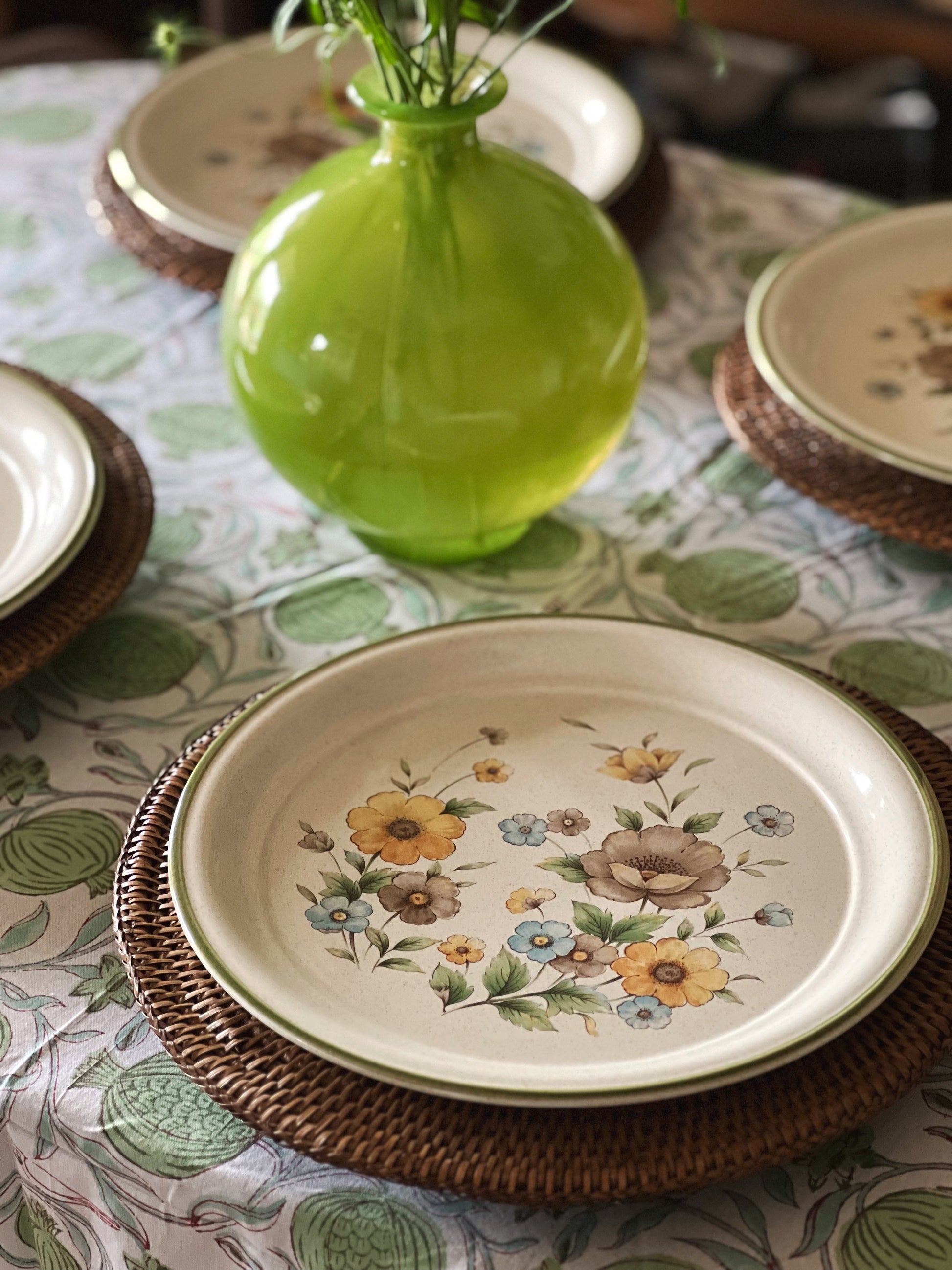 Flower Vintage Floral Dinner Set Vintage German Dinnerware Set