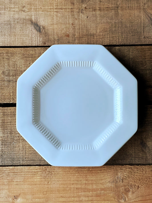 classic white salad plate