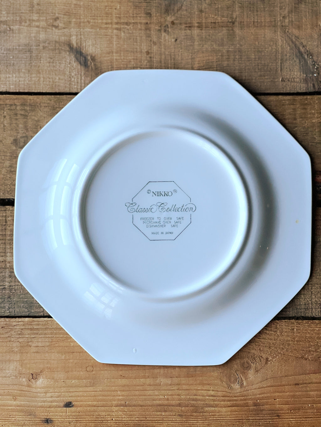 Vintage Nikko Classics Collection White Dinner Plate