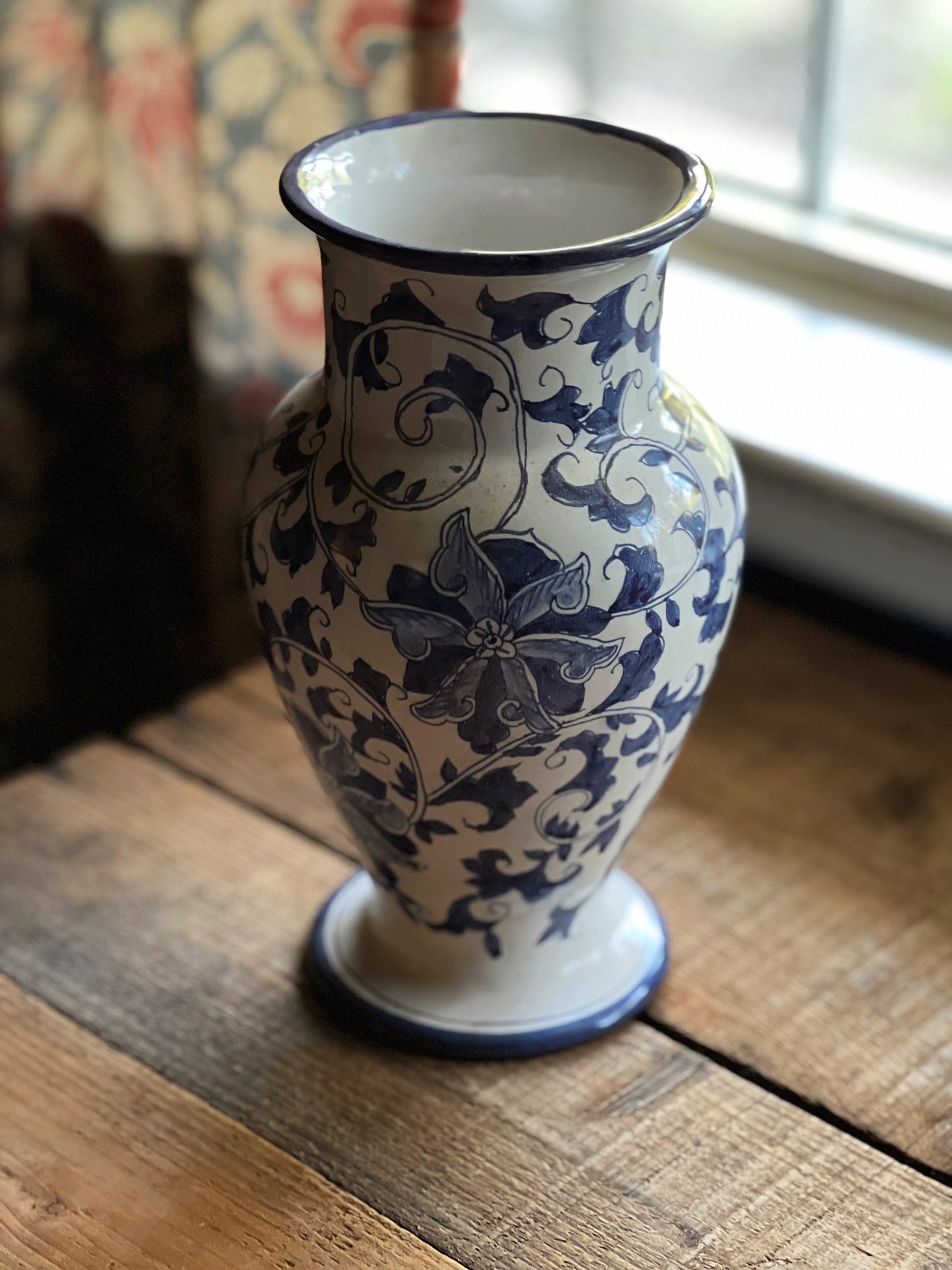 Vintage Hand Painted in Portugal Vase