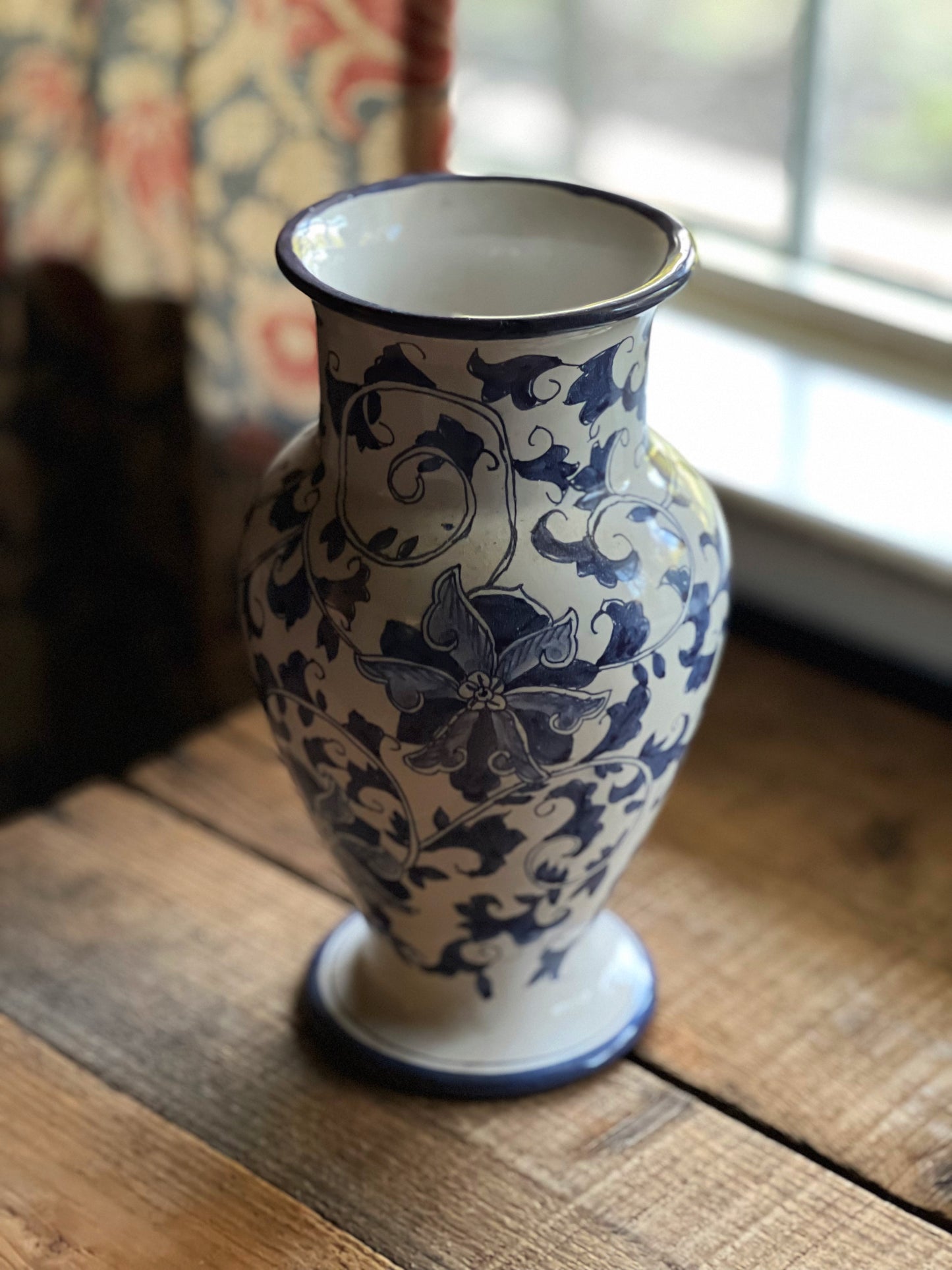 Vintage Hand Painted in Portugal Vase