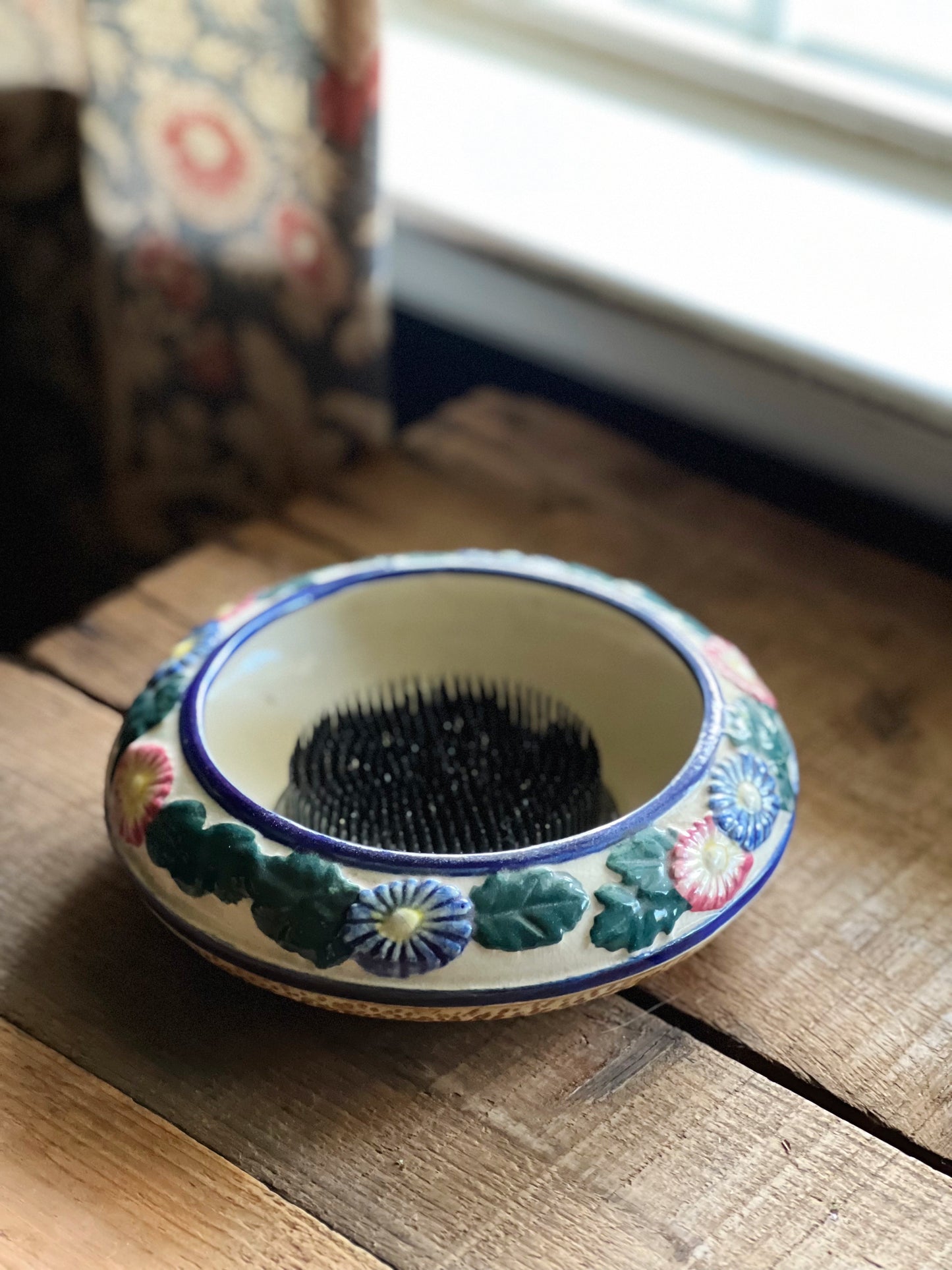 Vintage Japan Flower Bowl