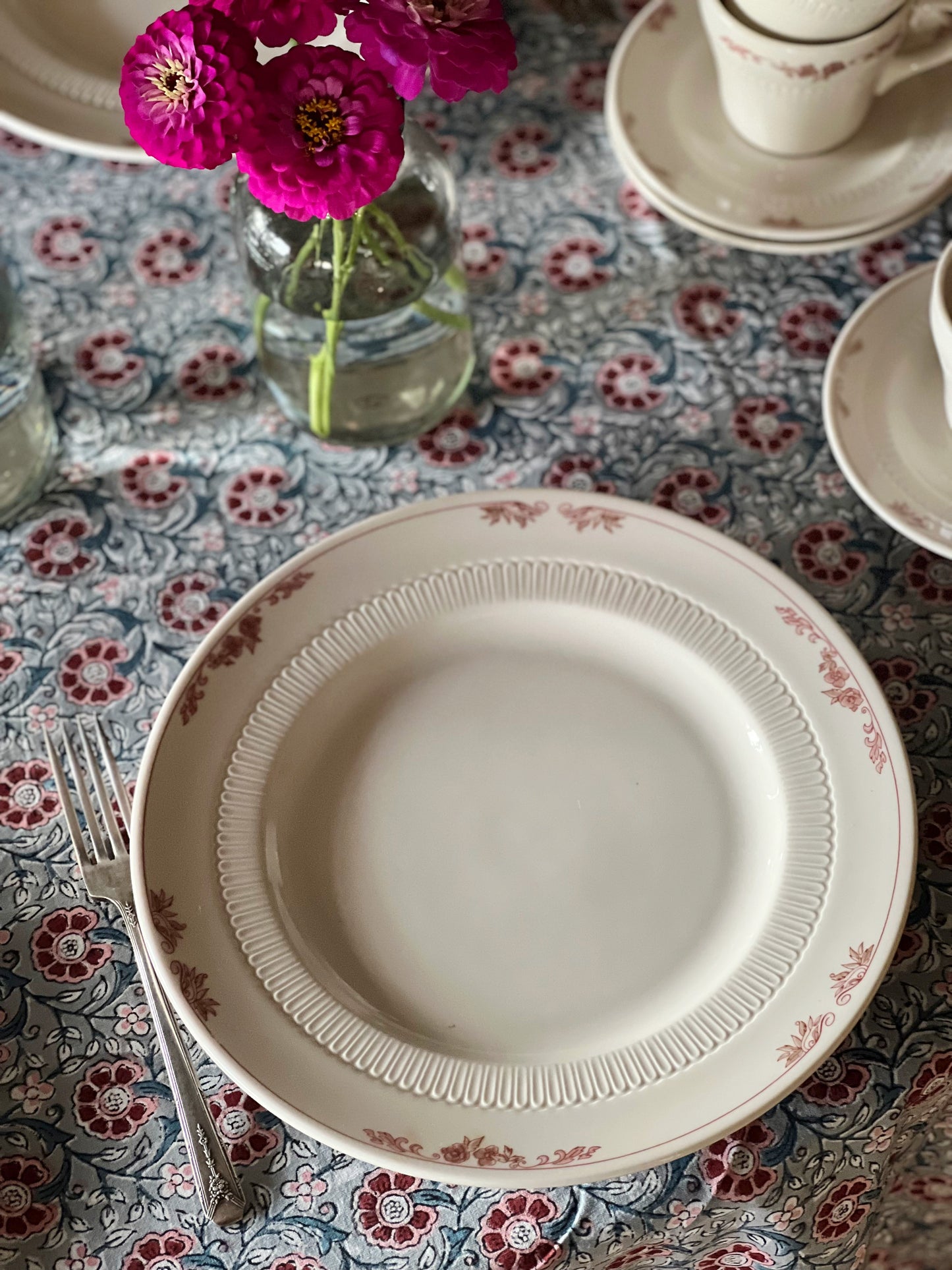 Vintage Syracuse China Floral Dinner Plate