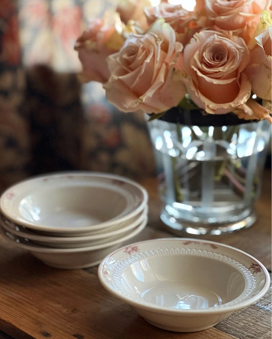 Vintage Syracuse China Floral Berry Bowl