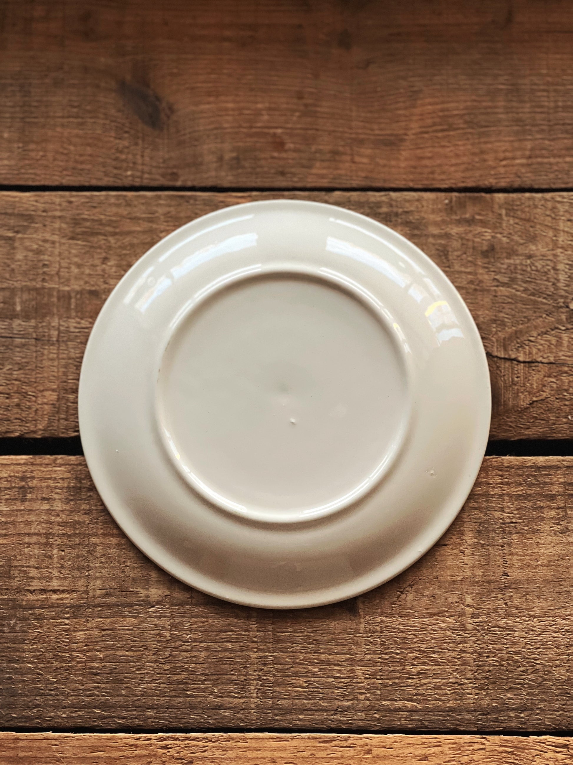 Set of 4 Vintage Yellow Floral Salad Plates / Dessert Plates