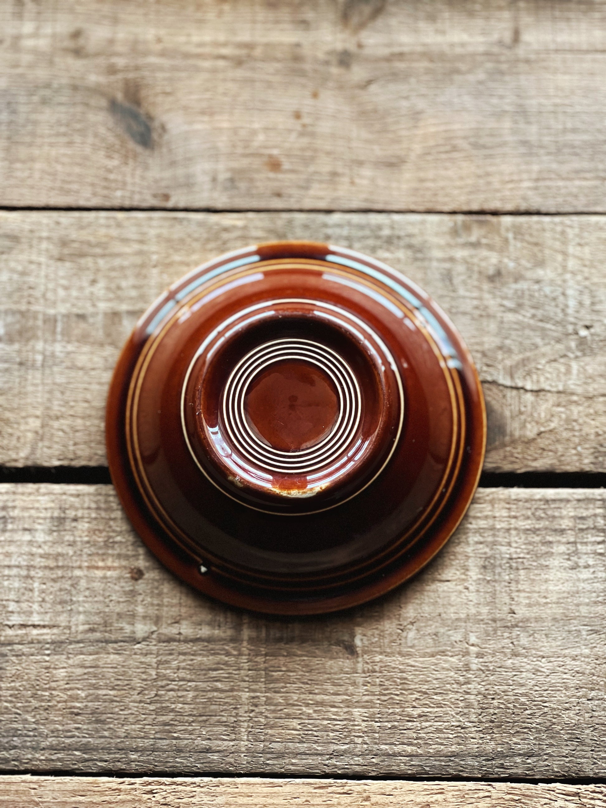 Vintage Brown Stoneware Berry Bowl / Prep Bowl