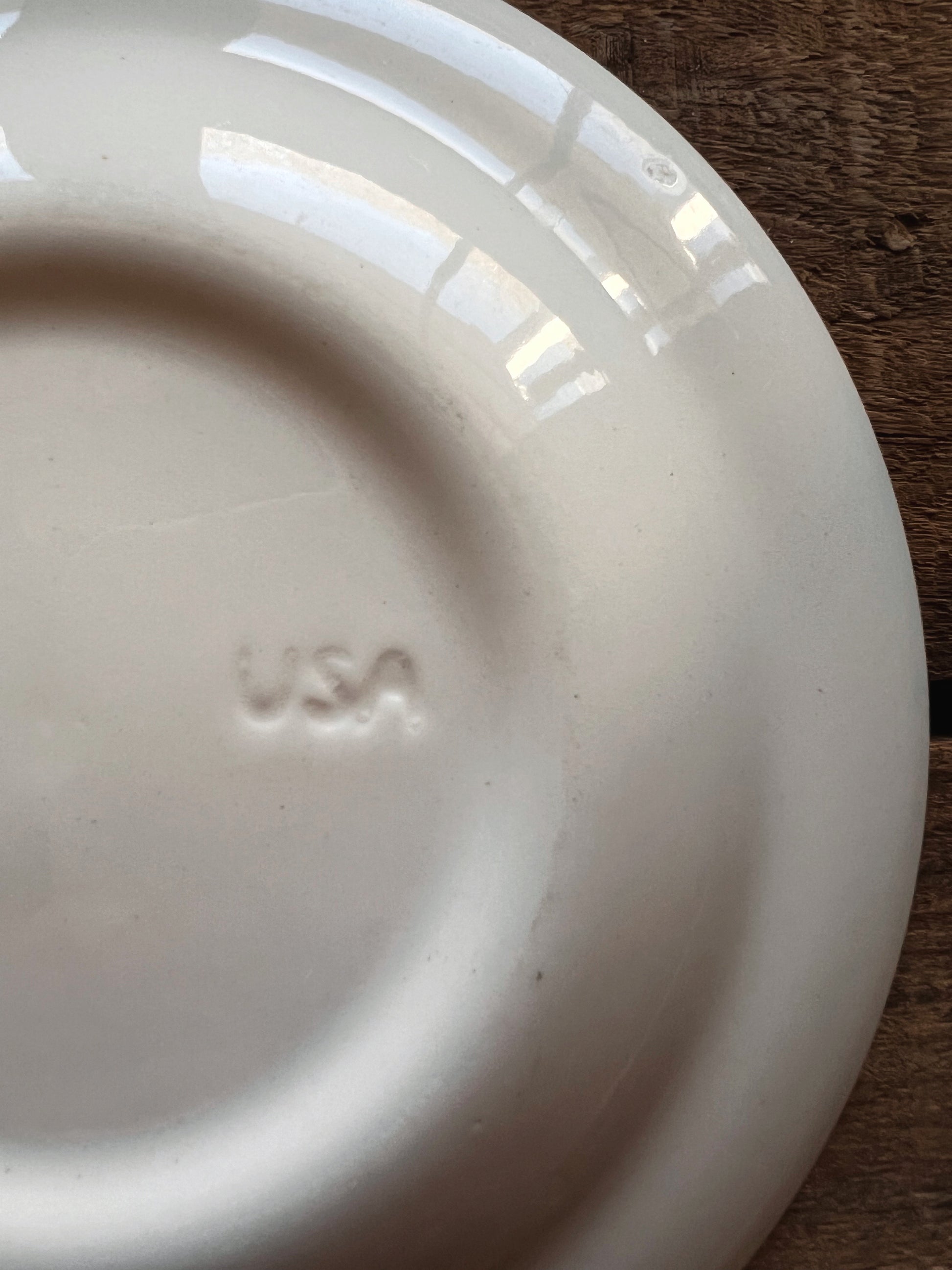 Vintage Royal China Sussex Brown Transferware Salad Plate