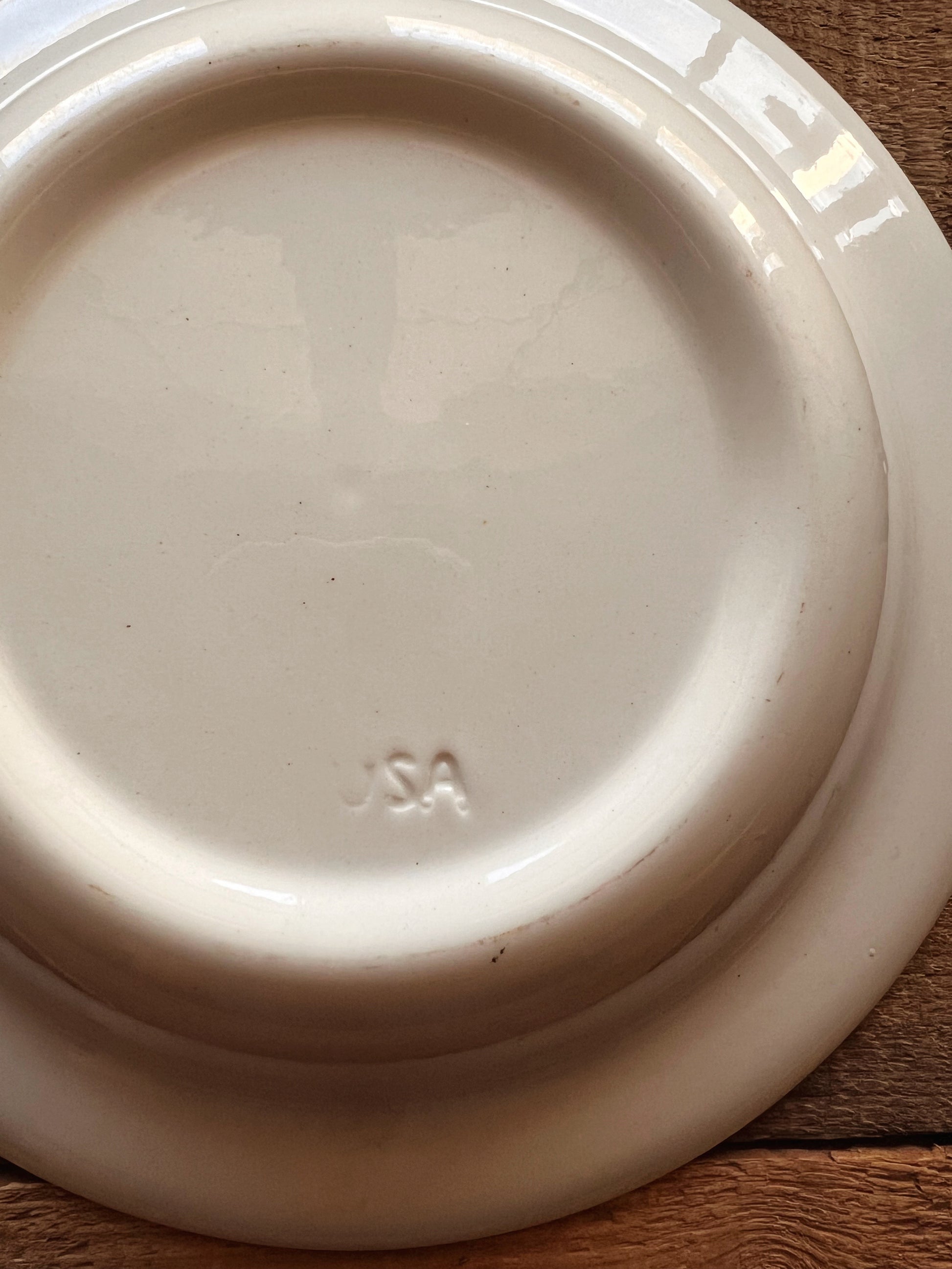 Vintage Royal China Sussex Brown Transferware Round Serving Bowl