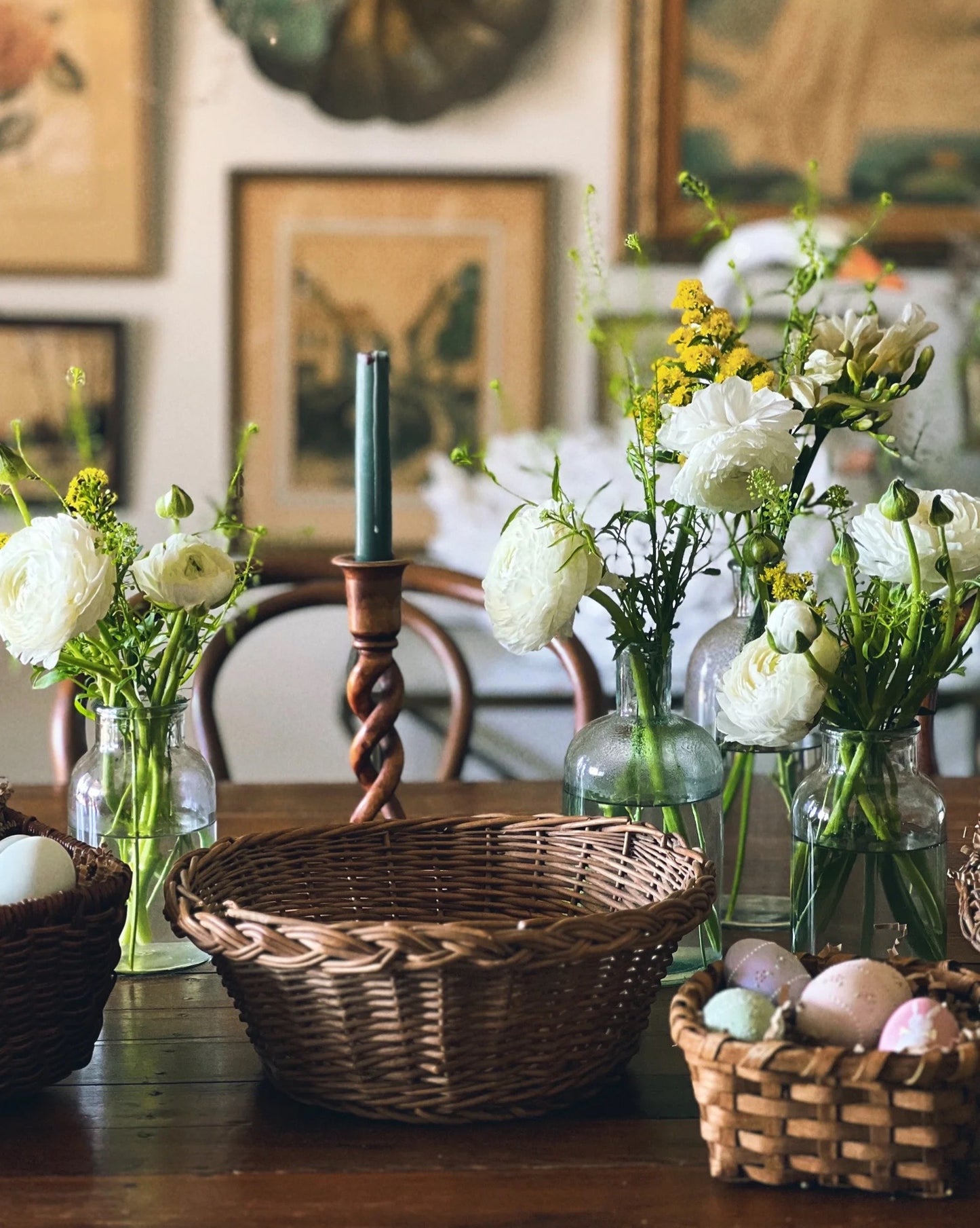 Vintage Round Bread Basket