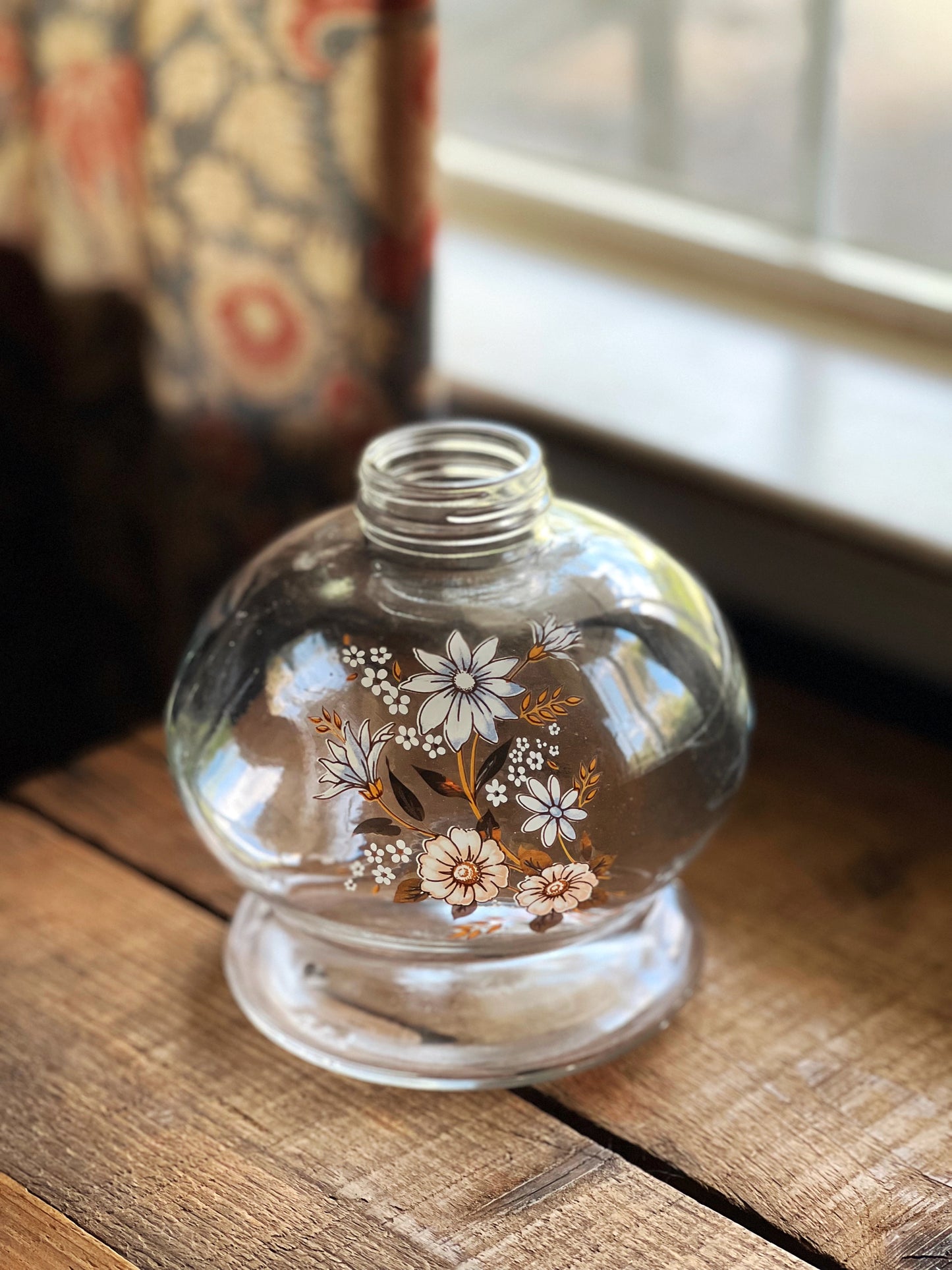 Vintage Glass Bottle Vase