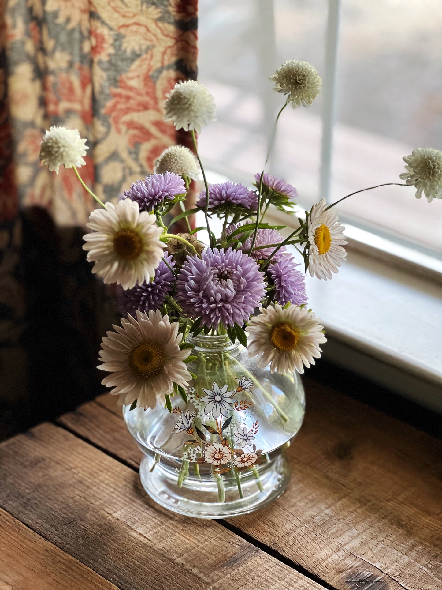 Vintage Glass Bottle Vase