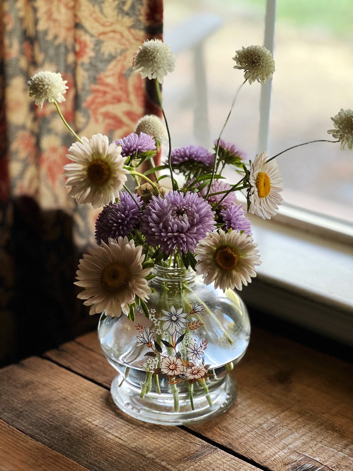 Vintage Glass Bottle Vase