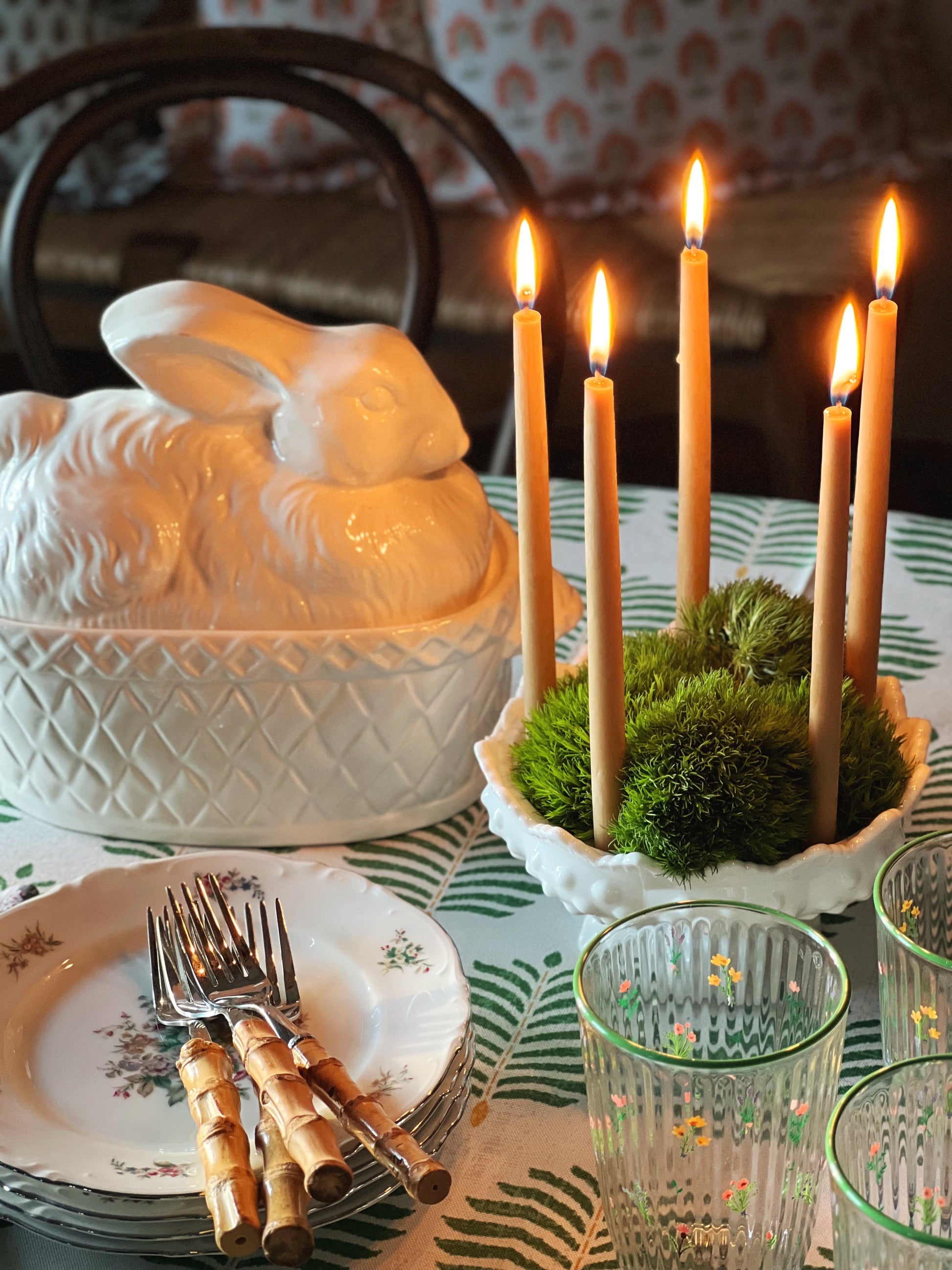 Vintage Hobnail Milk Glass Candleholder Bowl