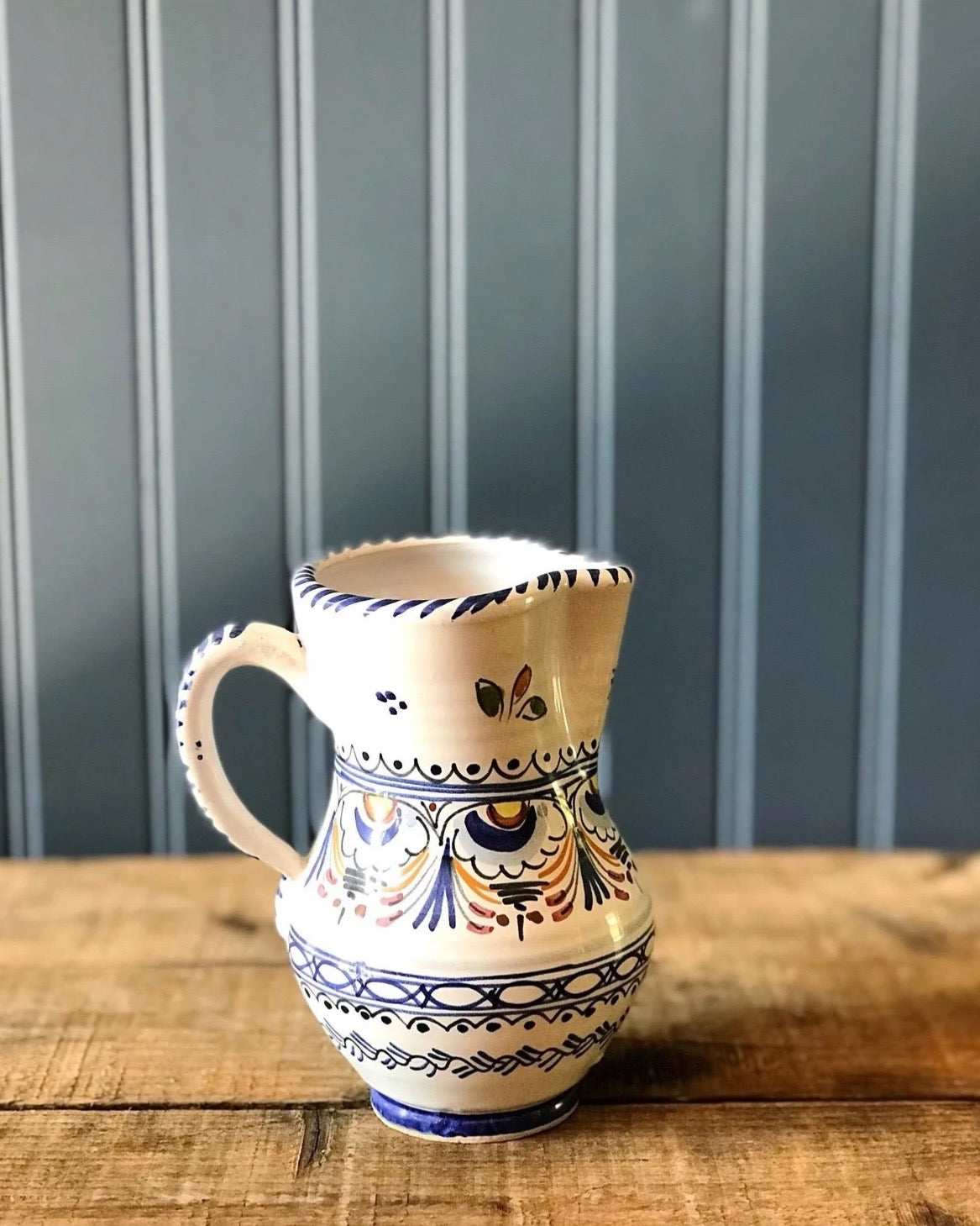 Small Vintage Hand Painted Pitcher / Creamer