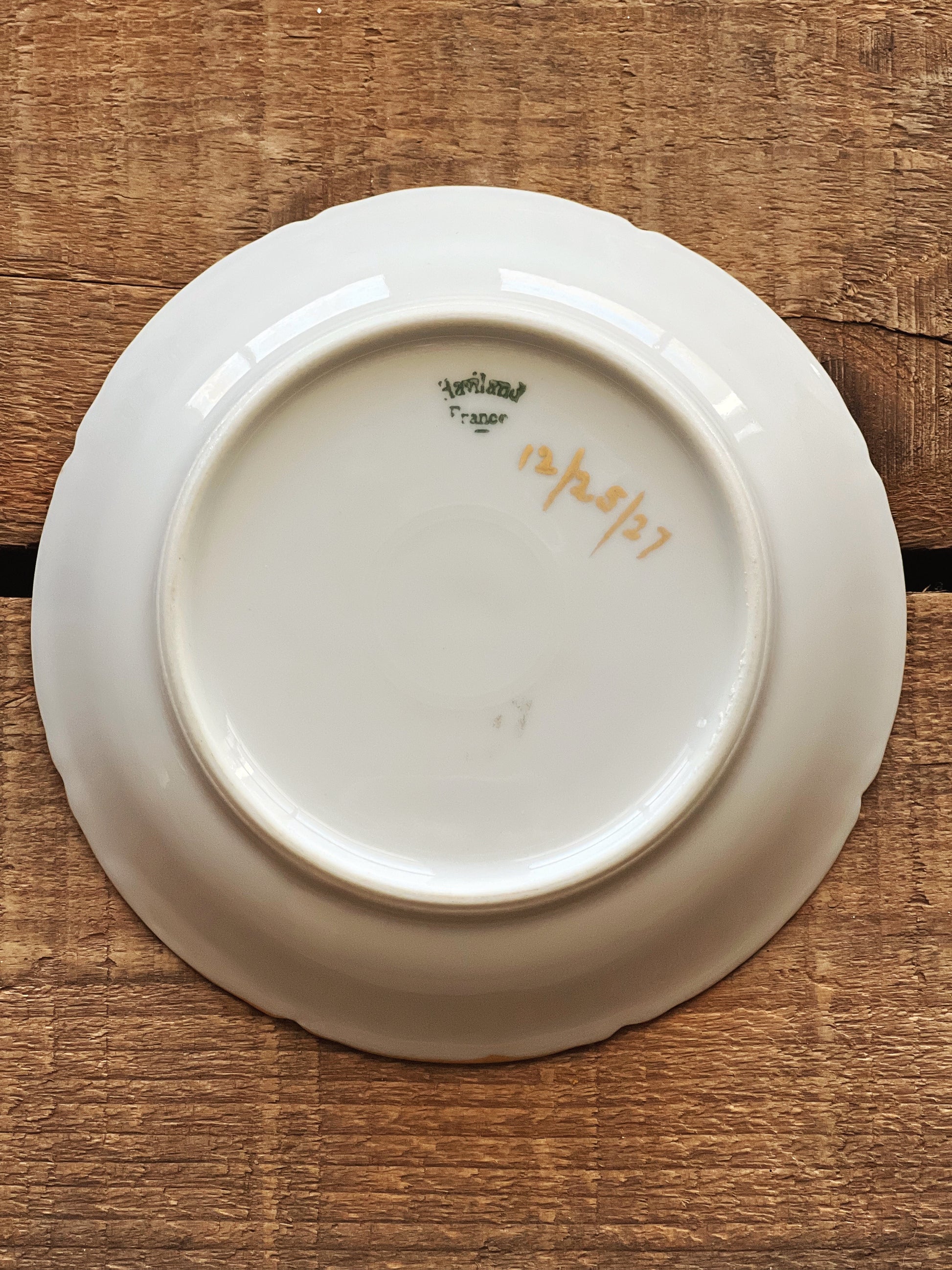 Vintage Haviland Limoges Ranson Monogram Berry Bowl
