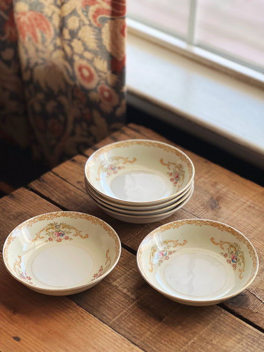 vintage floral berry bowls