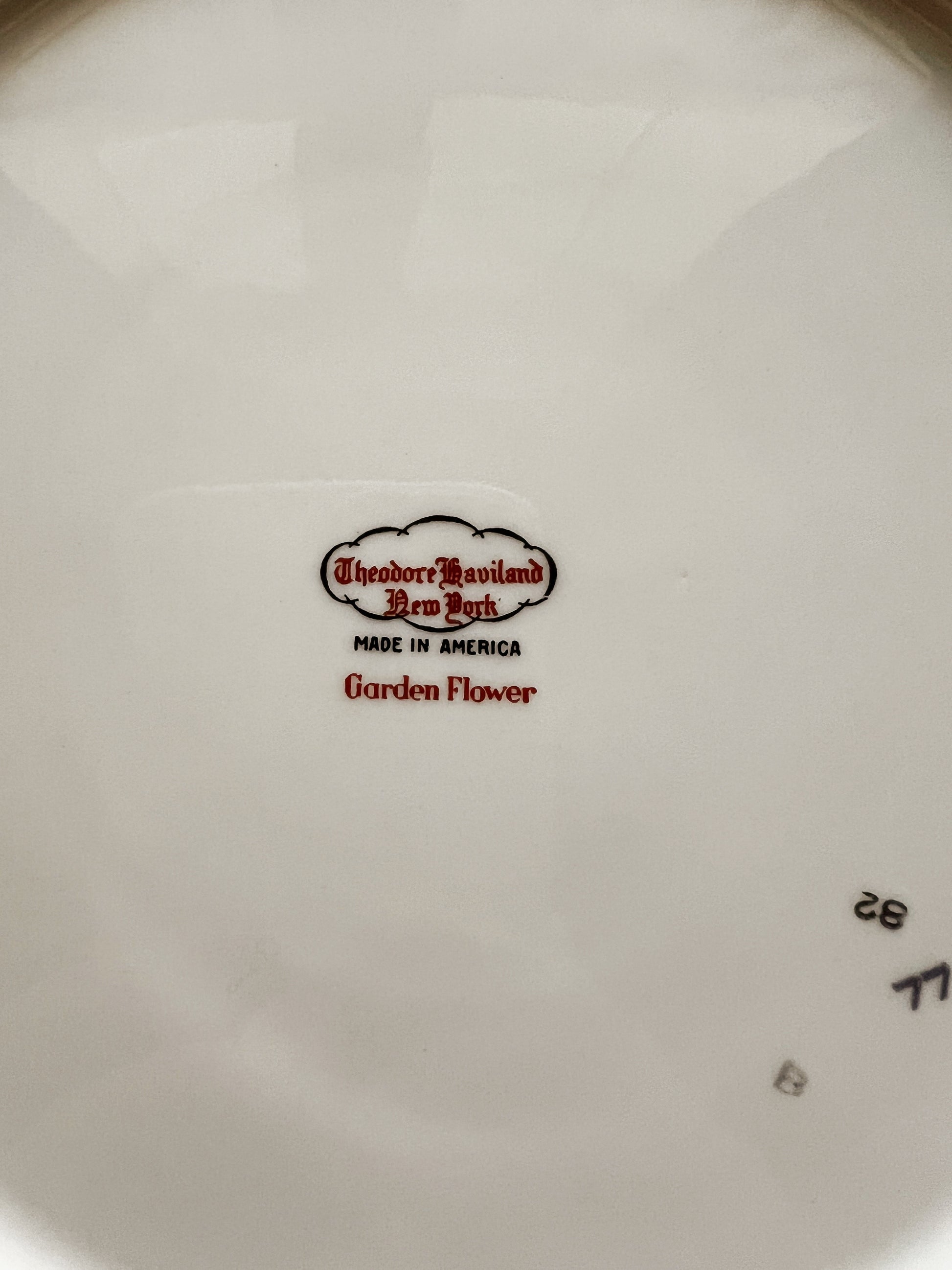 Vintage Theodore Haviland New York Garden Flower Dinner Plate