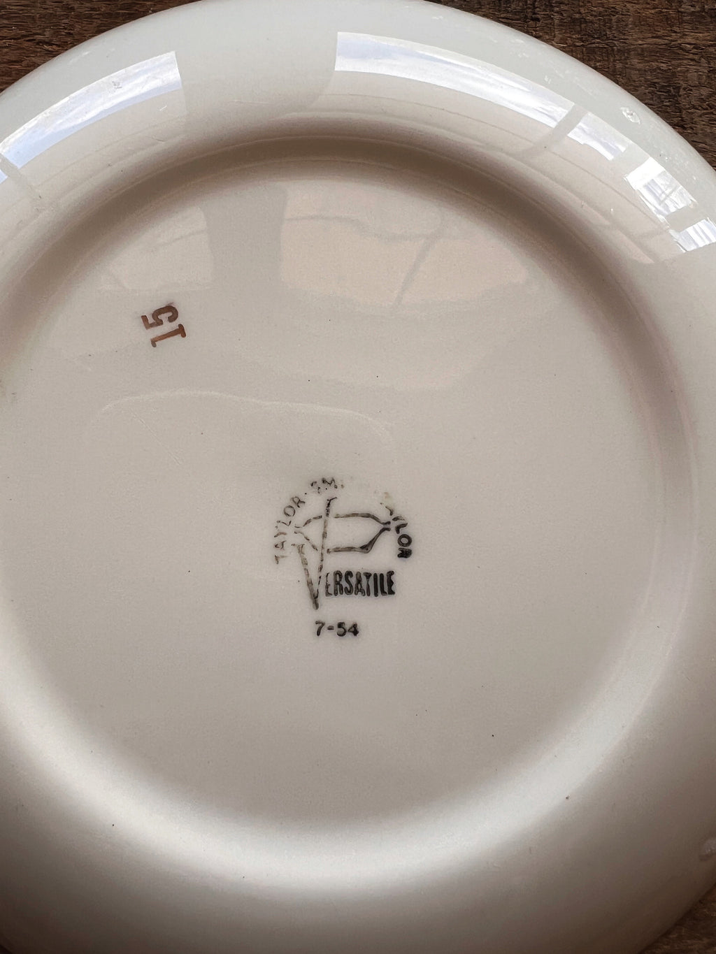Vintage Taylor Smith Taylor Golden Wheat Bread and Butter Plate