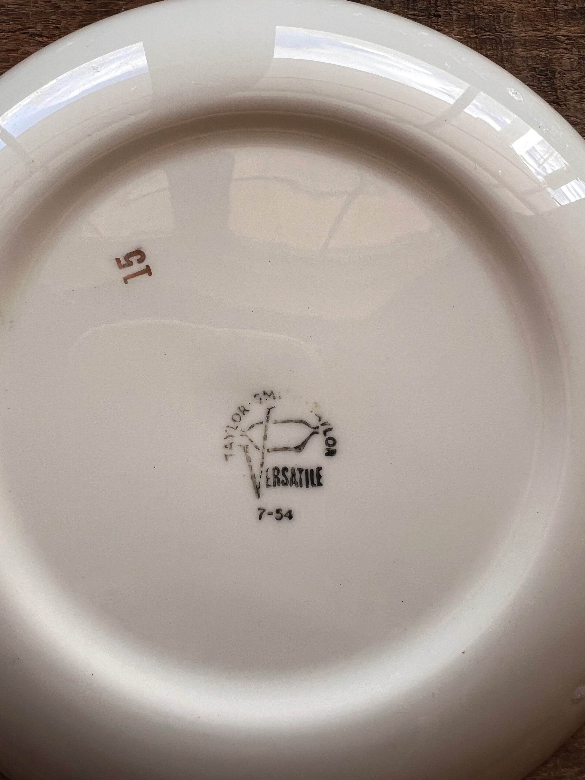 Vintage Taylor Smith Taylor Golden Wheat Bread and Butter Plate