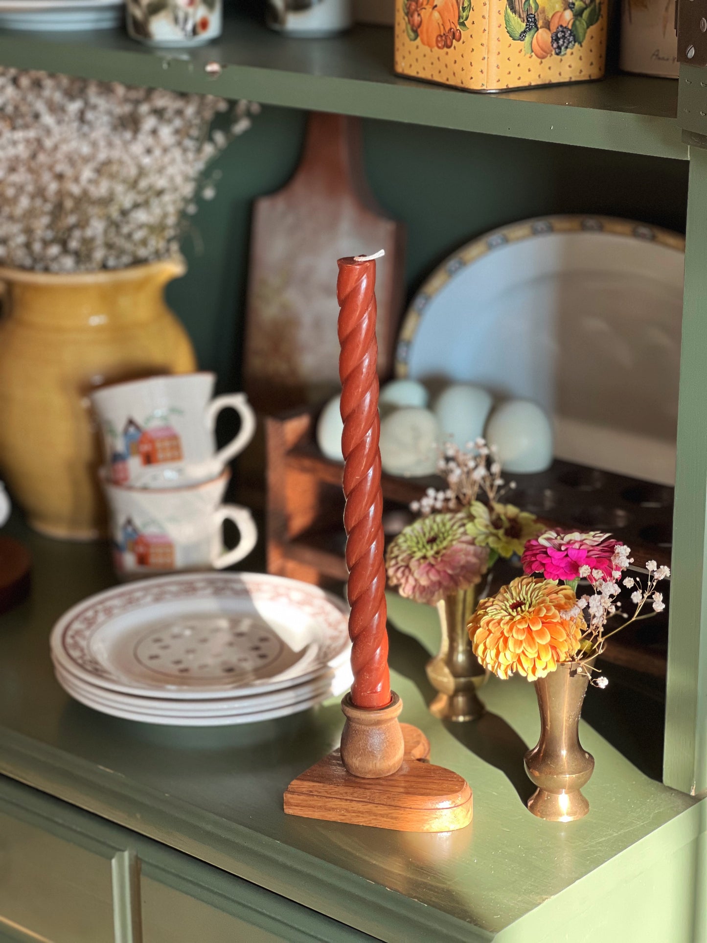 Pair of Tiny Vintage Brass Vases