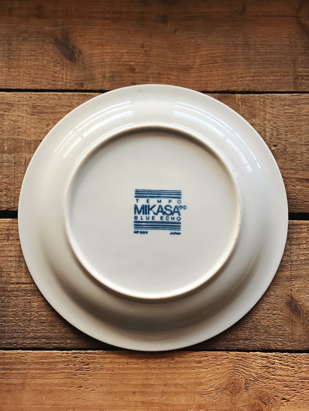 Vintage Mikasa Tempo Blue Echo Salad Plate / Dessert Plate
