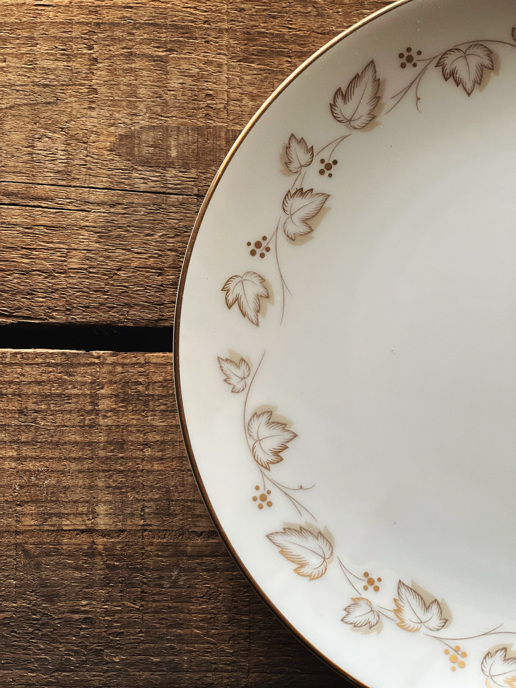 Vintage Noritake Gold Ivy Salad Plate