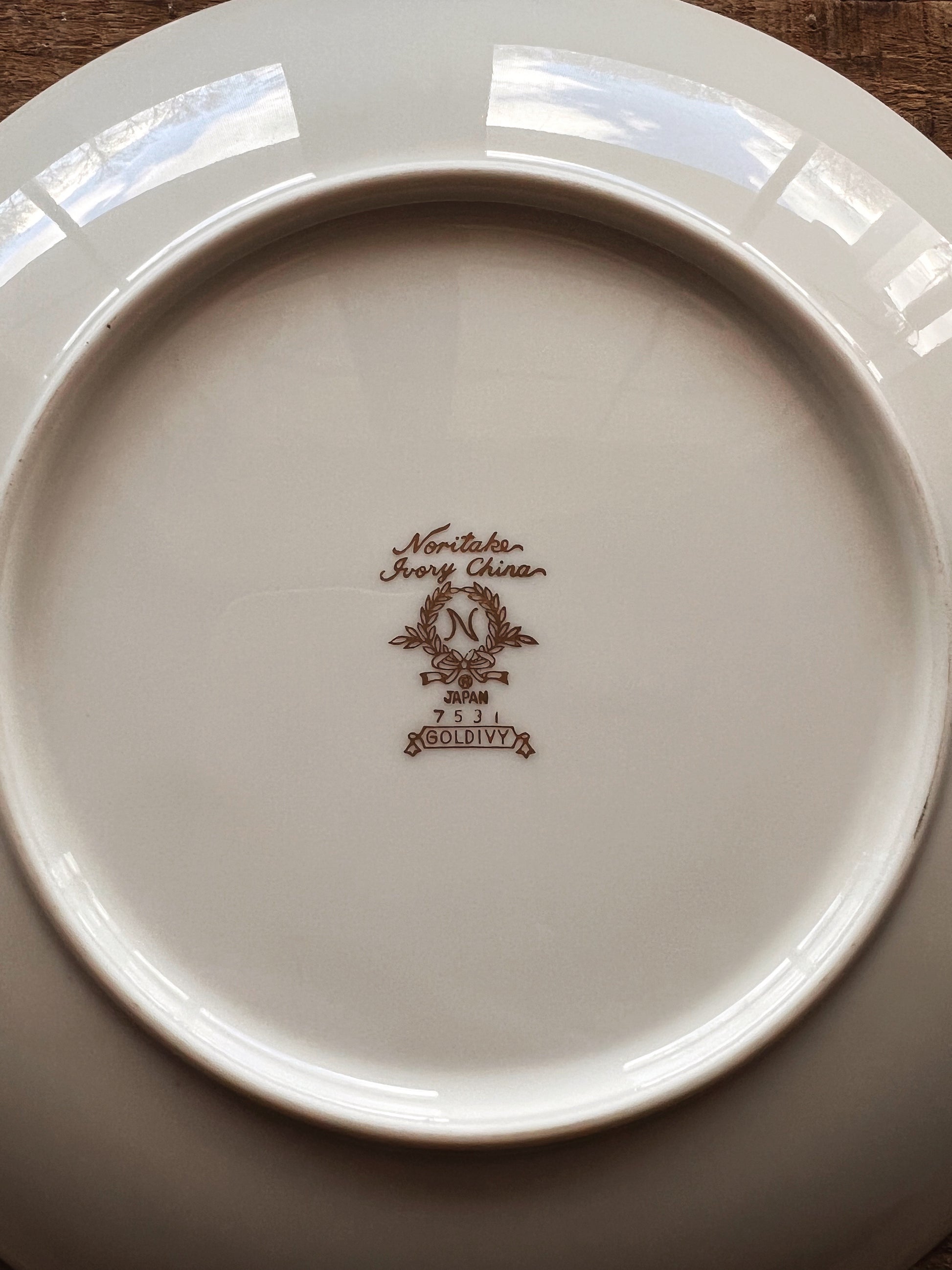 Vintage Noritake Gold Ivy Salad Plate