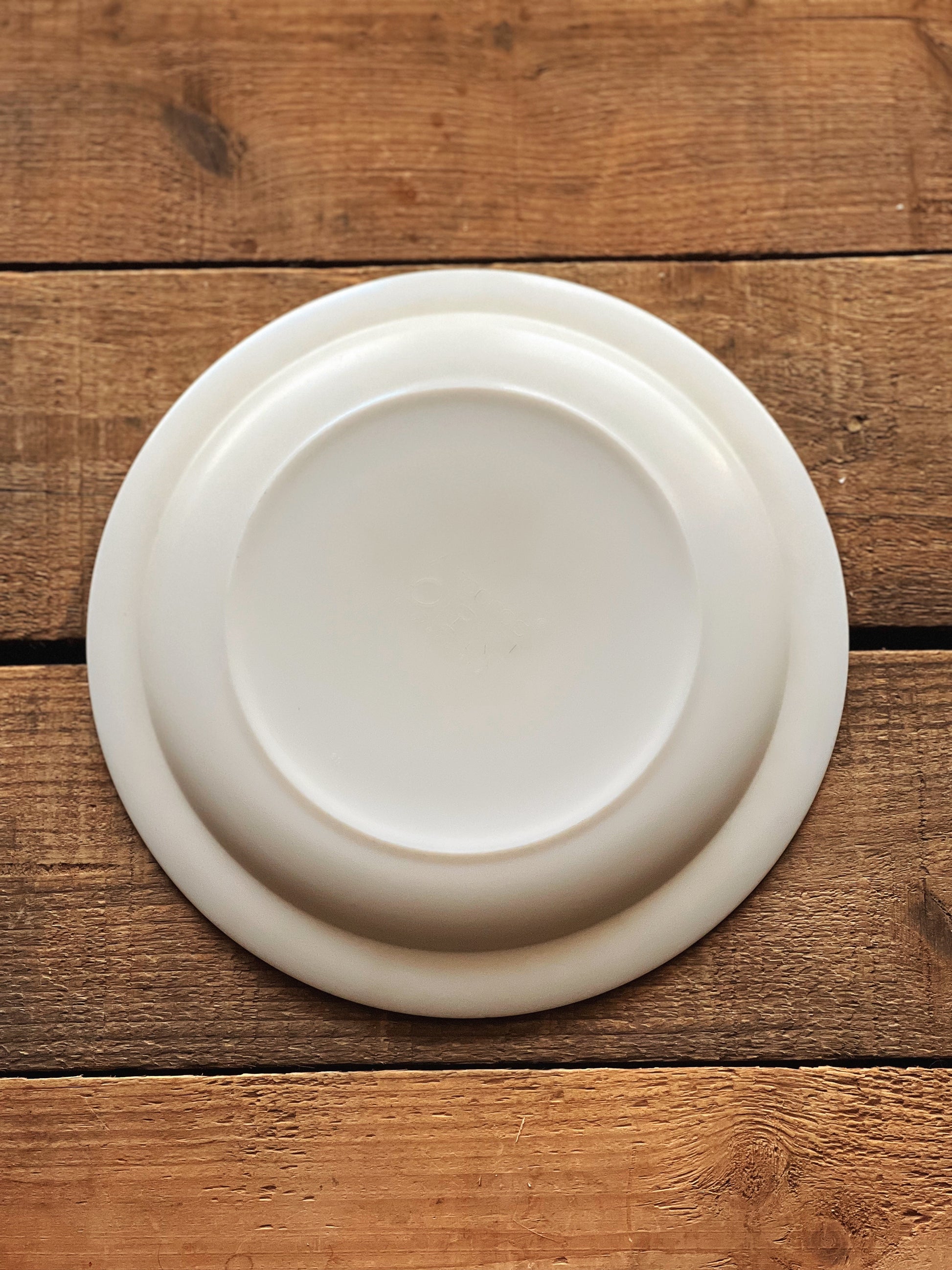 Vintage Arcoroc France Milk Glass Salad Plate