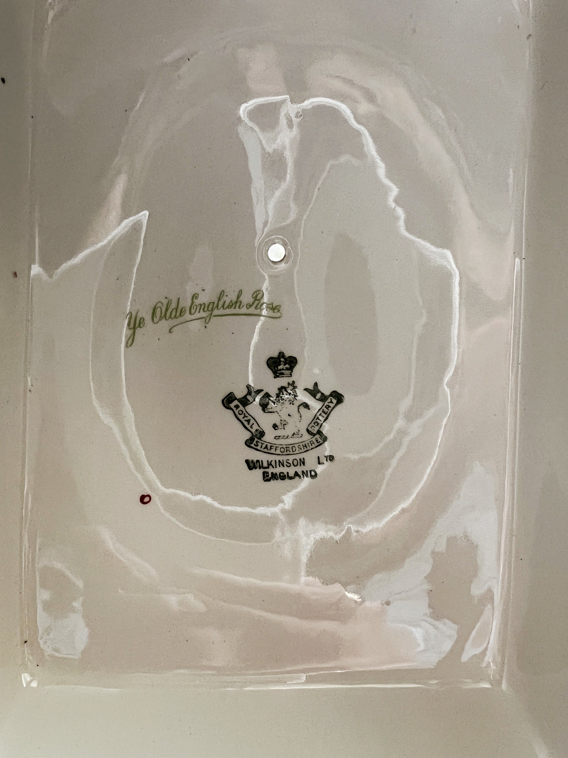 Antique Wilkinson Ltd Ye Olde English Rose Cheese Dish