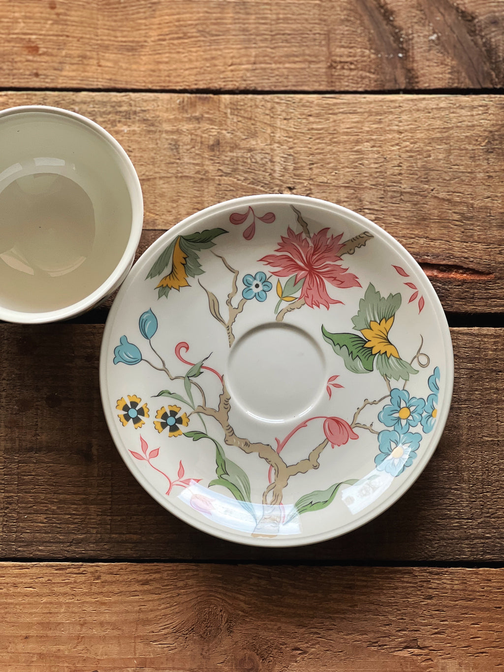 Vintage Villeroy & Boch Chintz Teacup & Saucer Set
