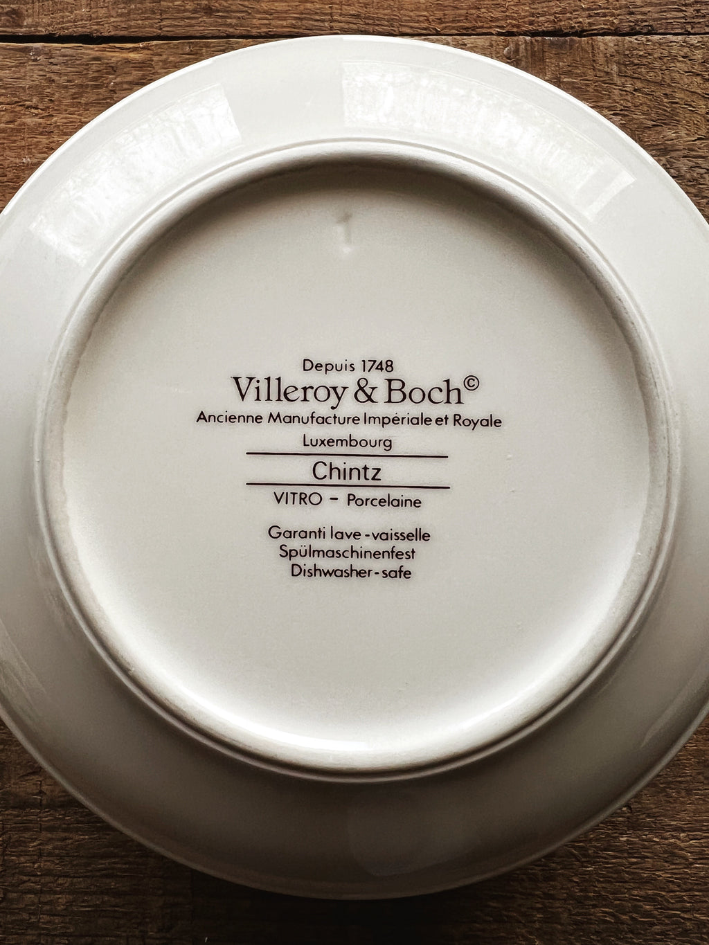 Vintage Villeroy & Boch Chintz Cereal Bowl