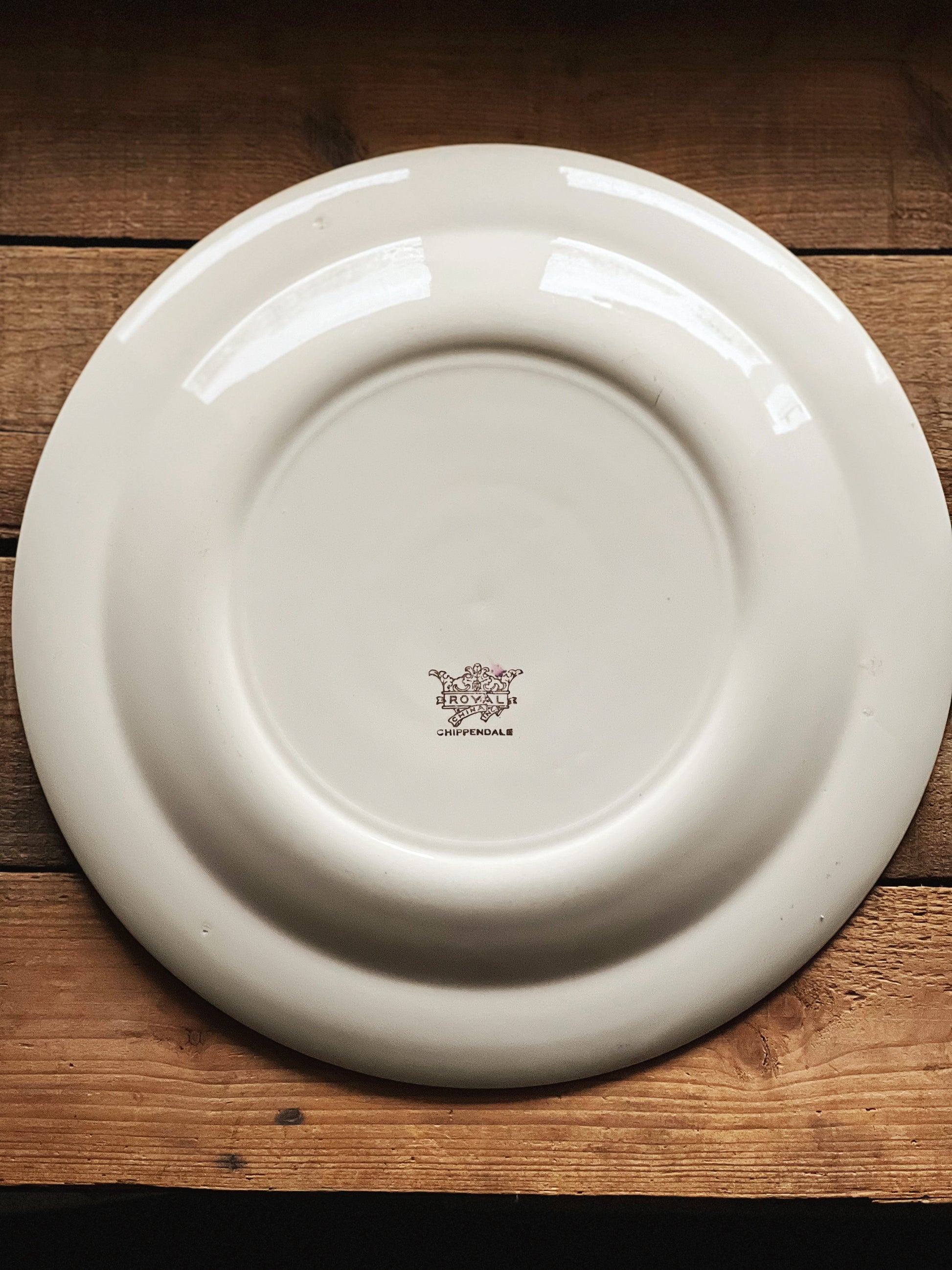 Vintage Royal China Chippendale Round Serving Platter