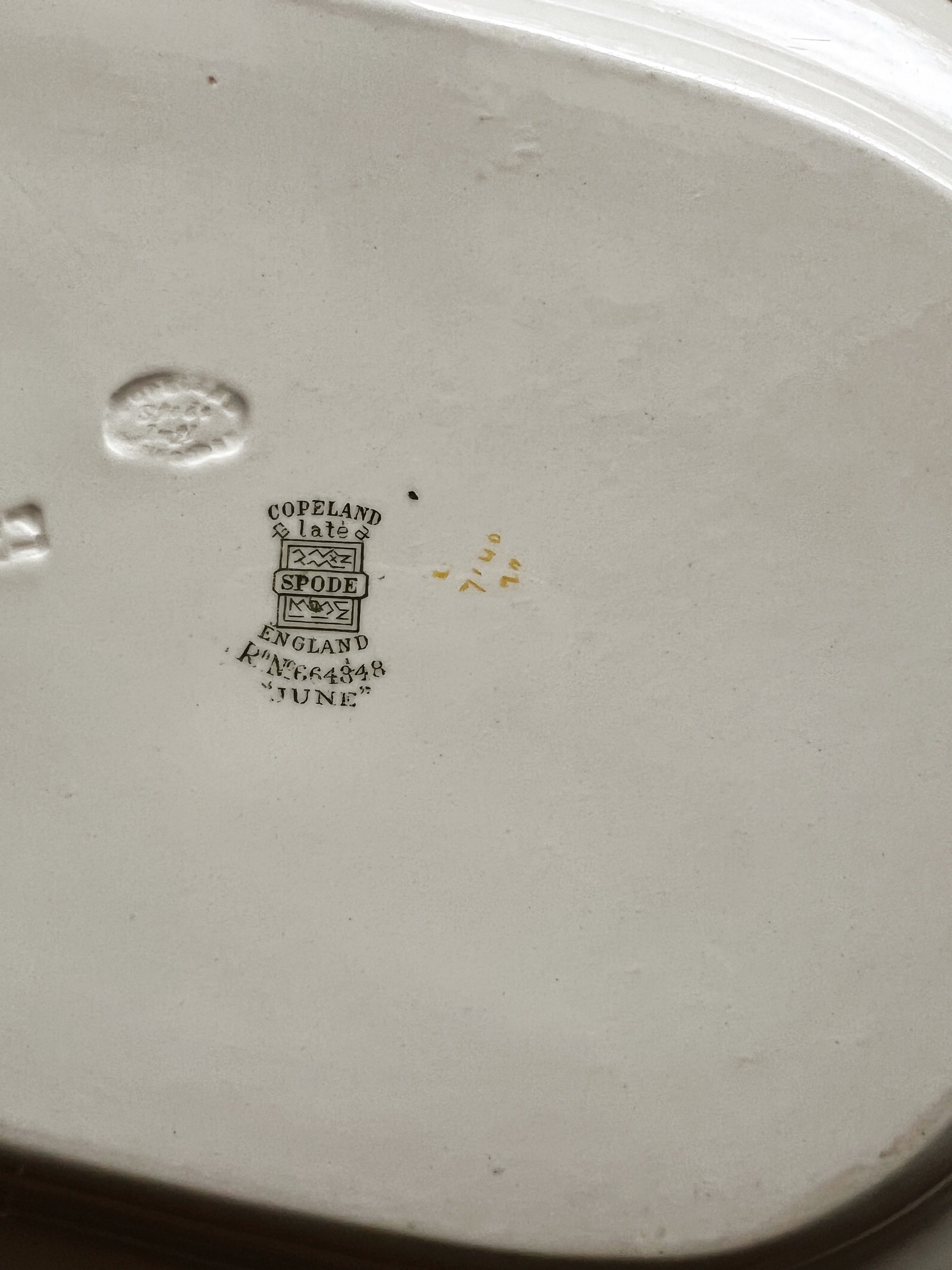 1906年Copeland Spode| Waring &Gillowプレート Antique Copeland Spode Asiatic Pheasant Plate Waring & Gillows c