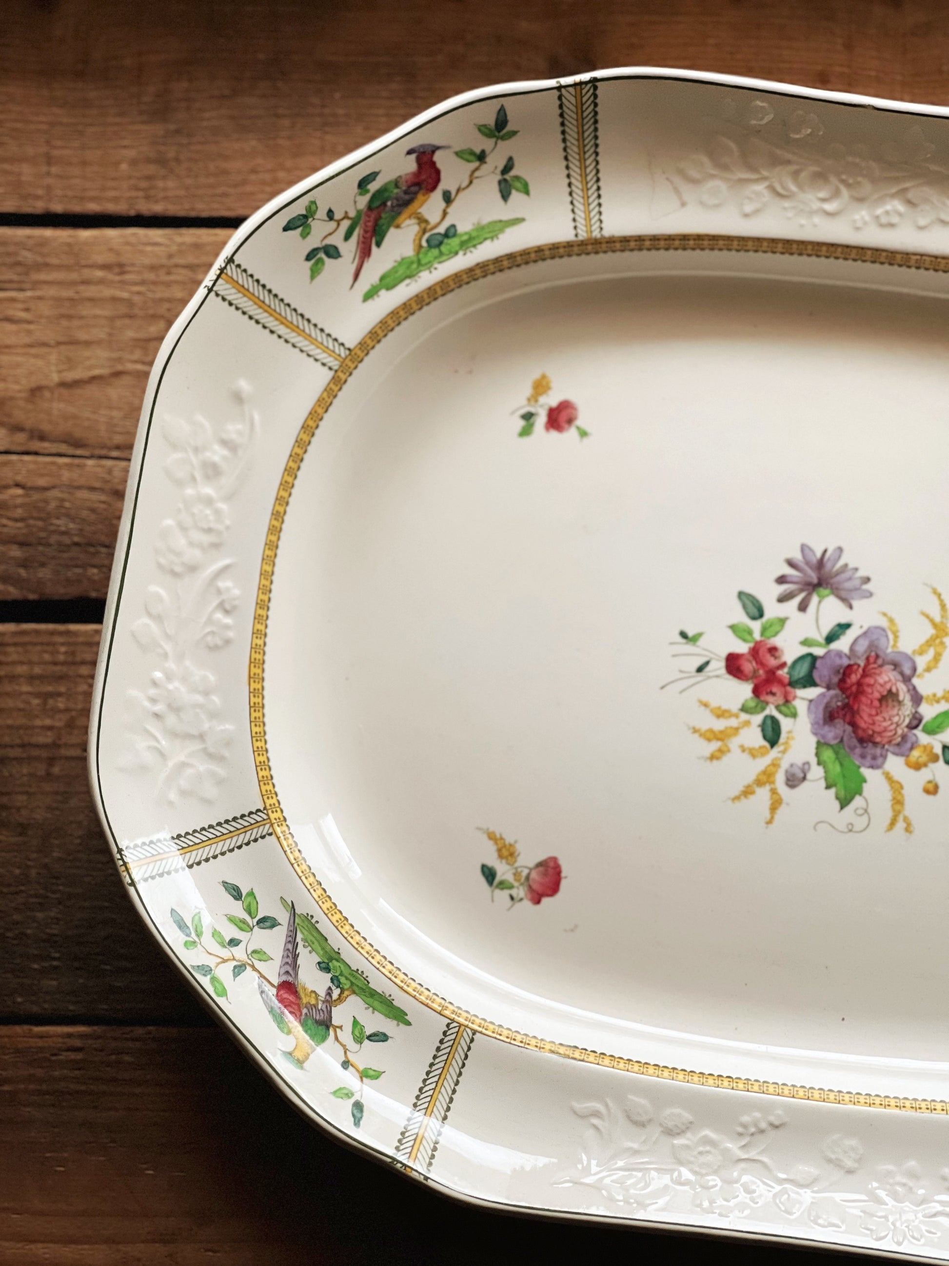 Antique Copeland Spode England Large June Serving Platter