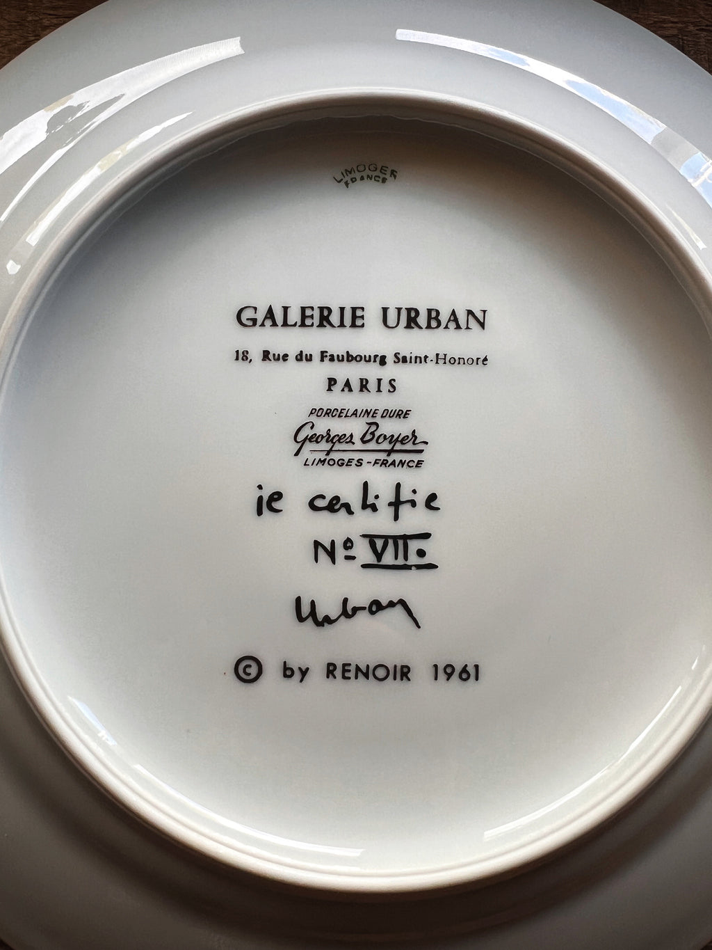 Vintage Georges Boyer Renoir Salad Plate | Limoges France Floral China