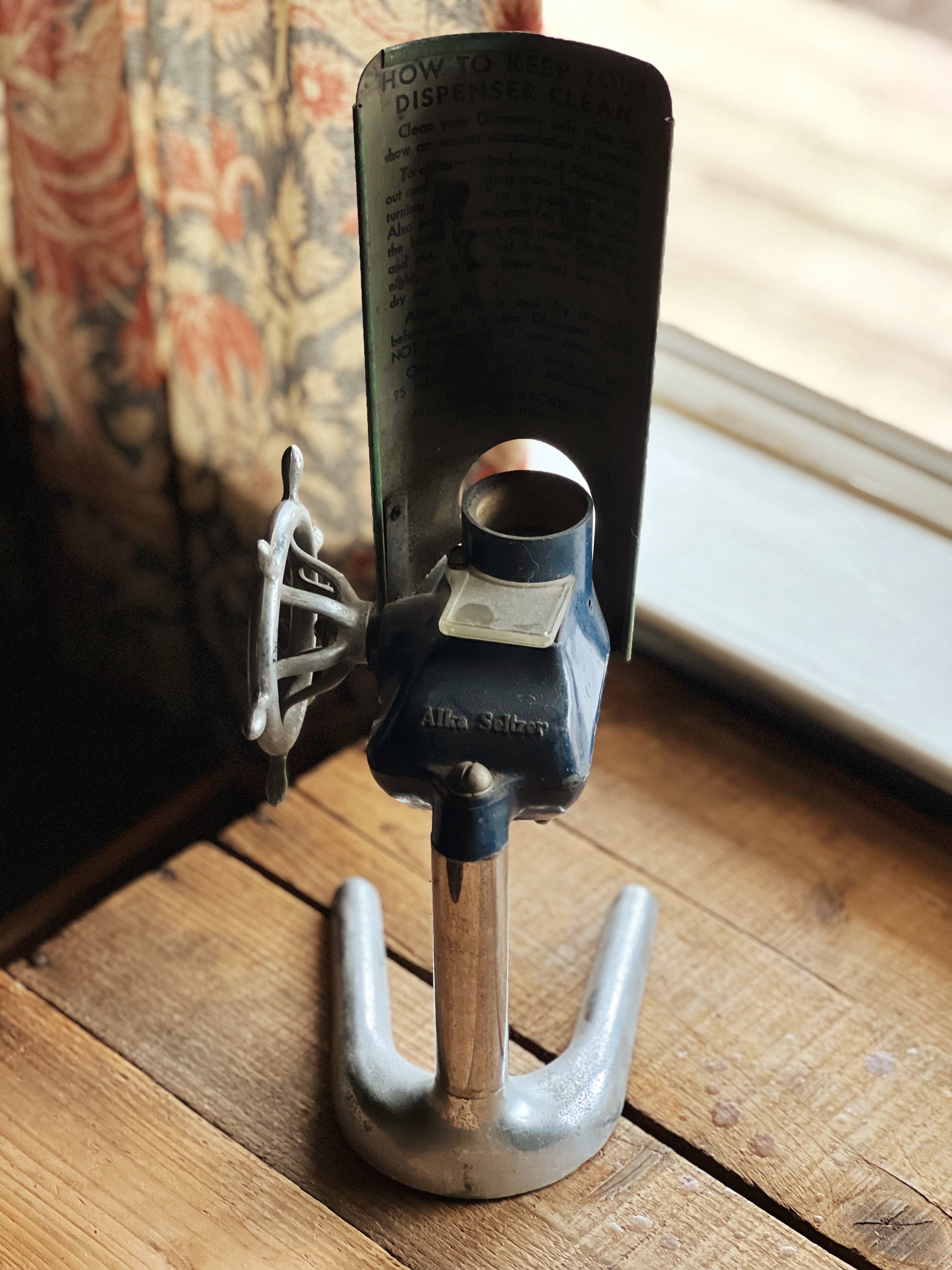 Vintage Alka Seltzer Dispenser Pharmacy Soda Fountain Dispenser