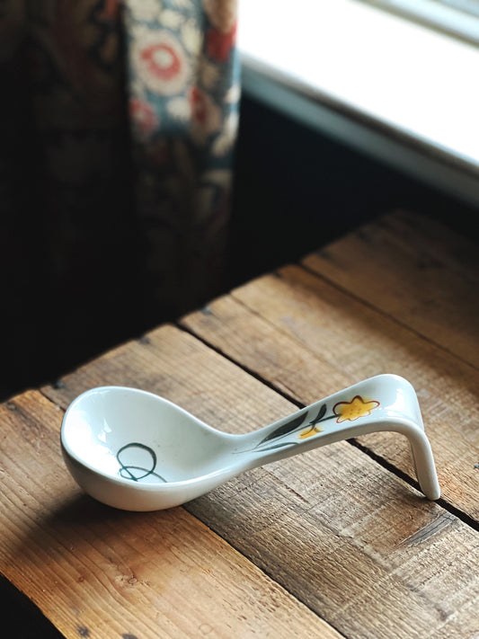 Vintage Hand Painted Spoon Rest