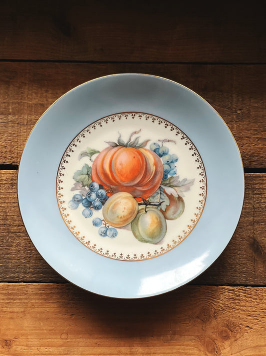 fruit harvest pattern salad plate