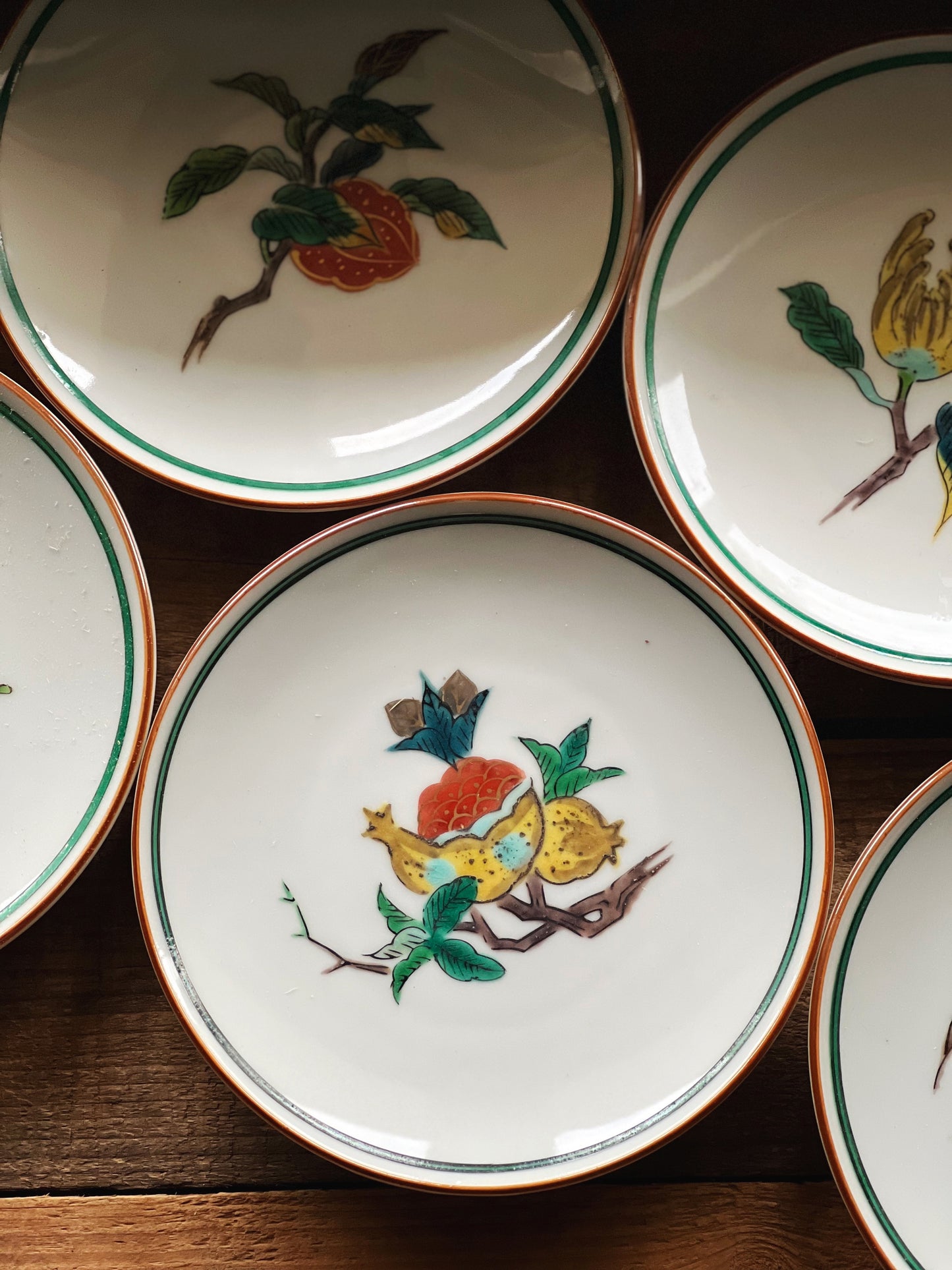 vintage plates hand painted in Japan