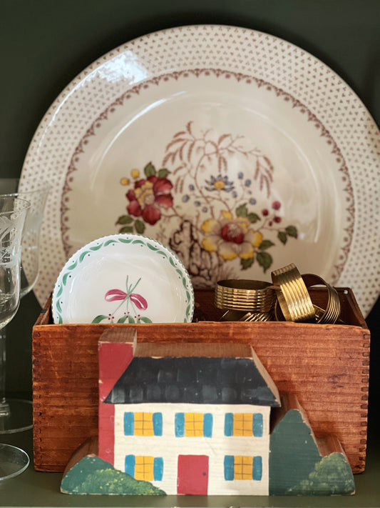hand painted wooden house