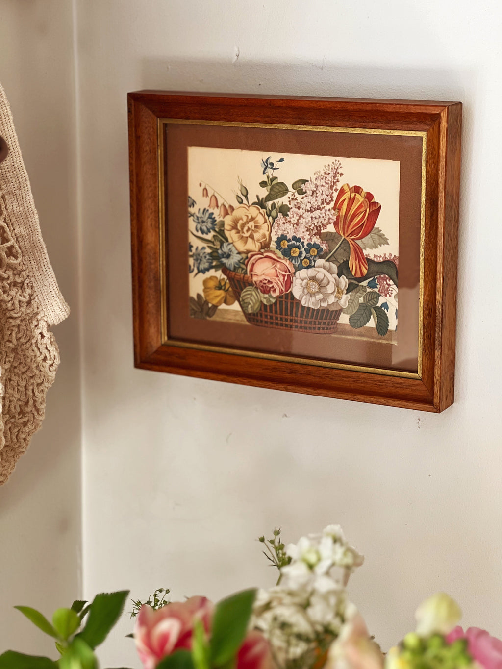 Framed Vintage Floral Print