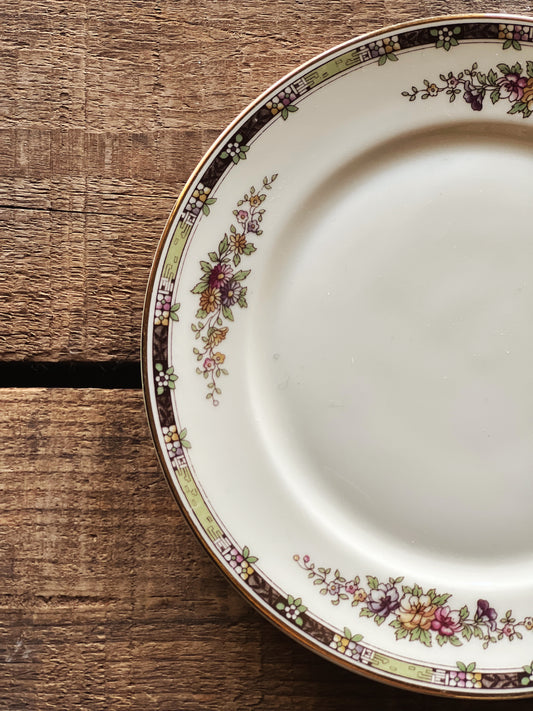 Vintage Heinrich & Co Bavaria Floral Dessert Plate