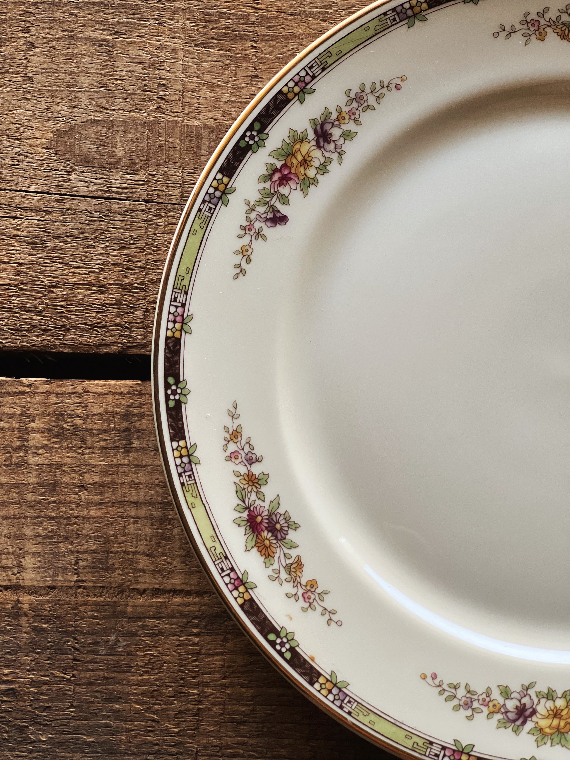 Vintage Heinrich & Co Bavaria Floral Salad Plate