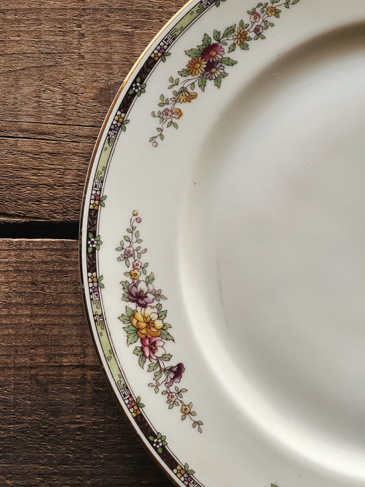 Vintage Heinrich & Co Bavaria Floral Dinner Plate