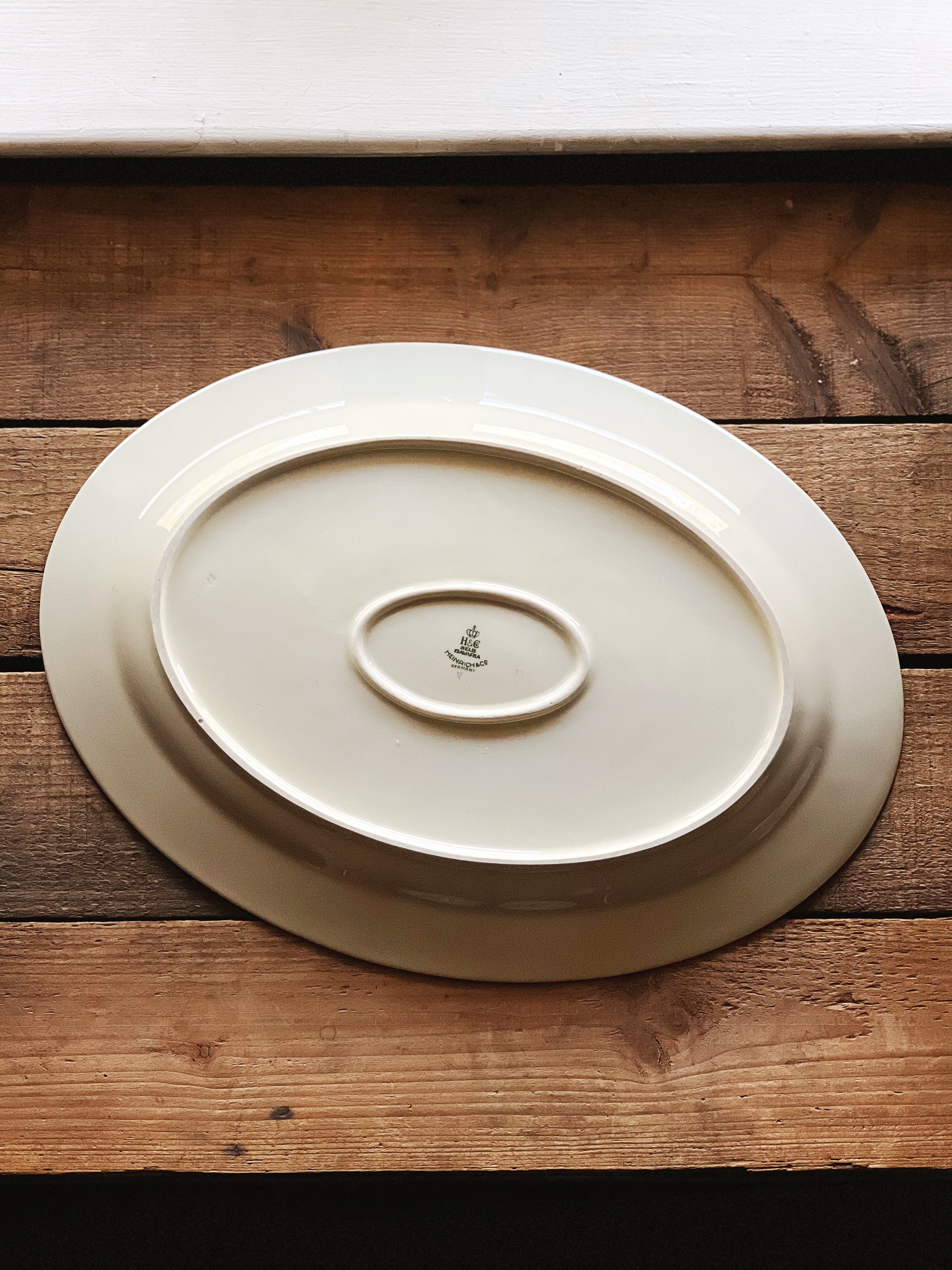 Vintage Heinrich & Co Bavaria Floral Oval Platter