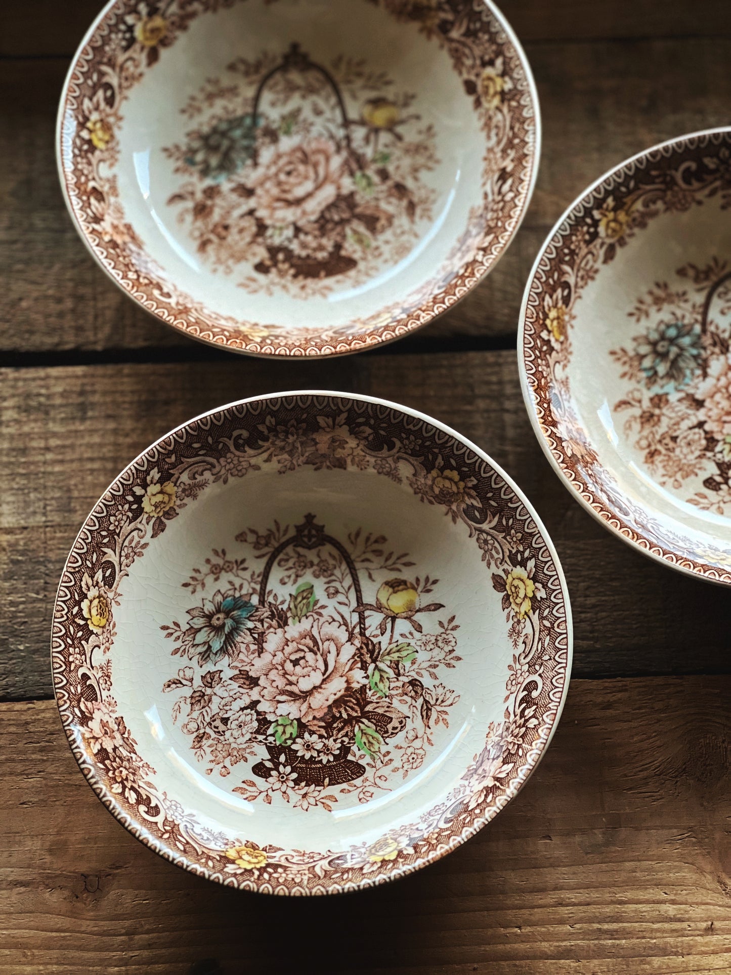 Set of 3 Vintage Harmony House Garden Glory Berry Bowls